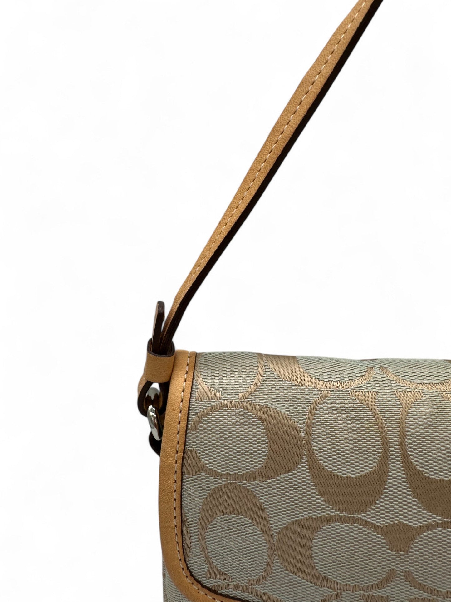Vintage Coach 6348 Demi Hampton Clip Shoulder Bag in Baby Blue Monogram - Thanks it's Vintage