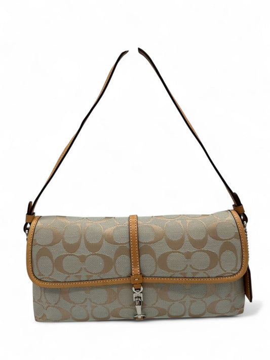 Vintage Coach 6348 Demi Hampton Clip Shoulder Bag in Baby Blue Monogram - Thanks it's Vintage