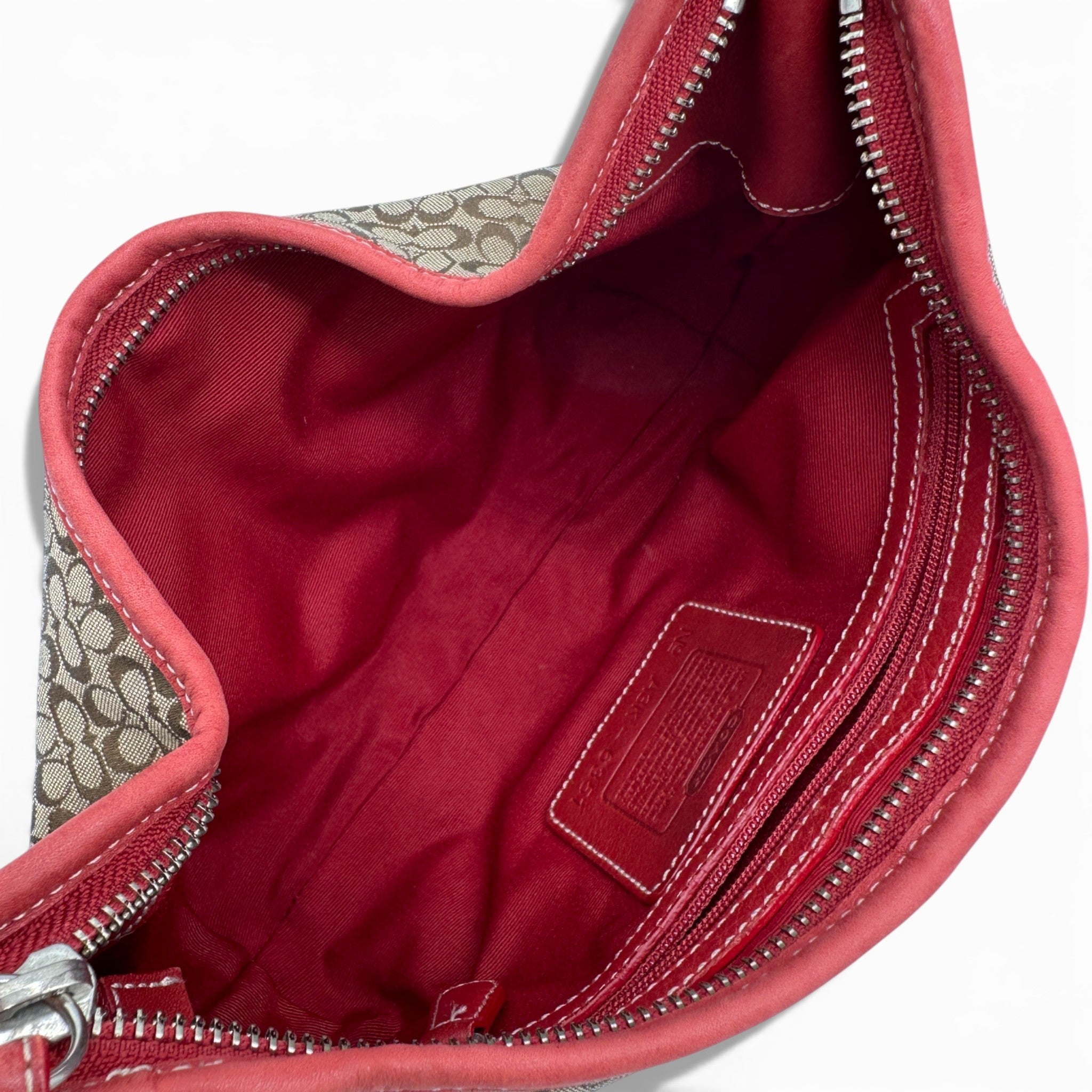 コーチ 6351ソーホー ホーボー レッド ワンショルダーバッグ　COACH Vintage Coach 6351 Red Soho Shoulder Bag – Thanks it's Vintage