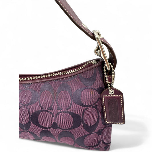 Vintage Coach 6371 East West Baguette Shoulder Bag in Purple Monogram - Thanks it's Vintage