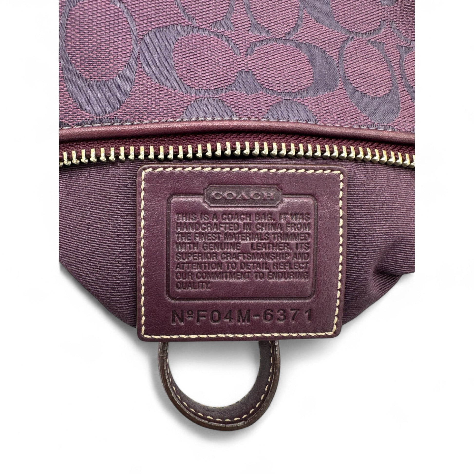 Vintage Coach 6371 East West Baguette Shoulder Bag in Purple Monogram - Thanks it's Vintage