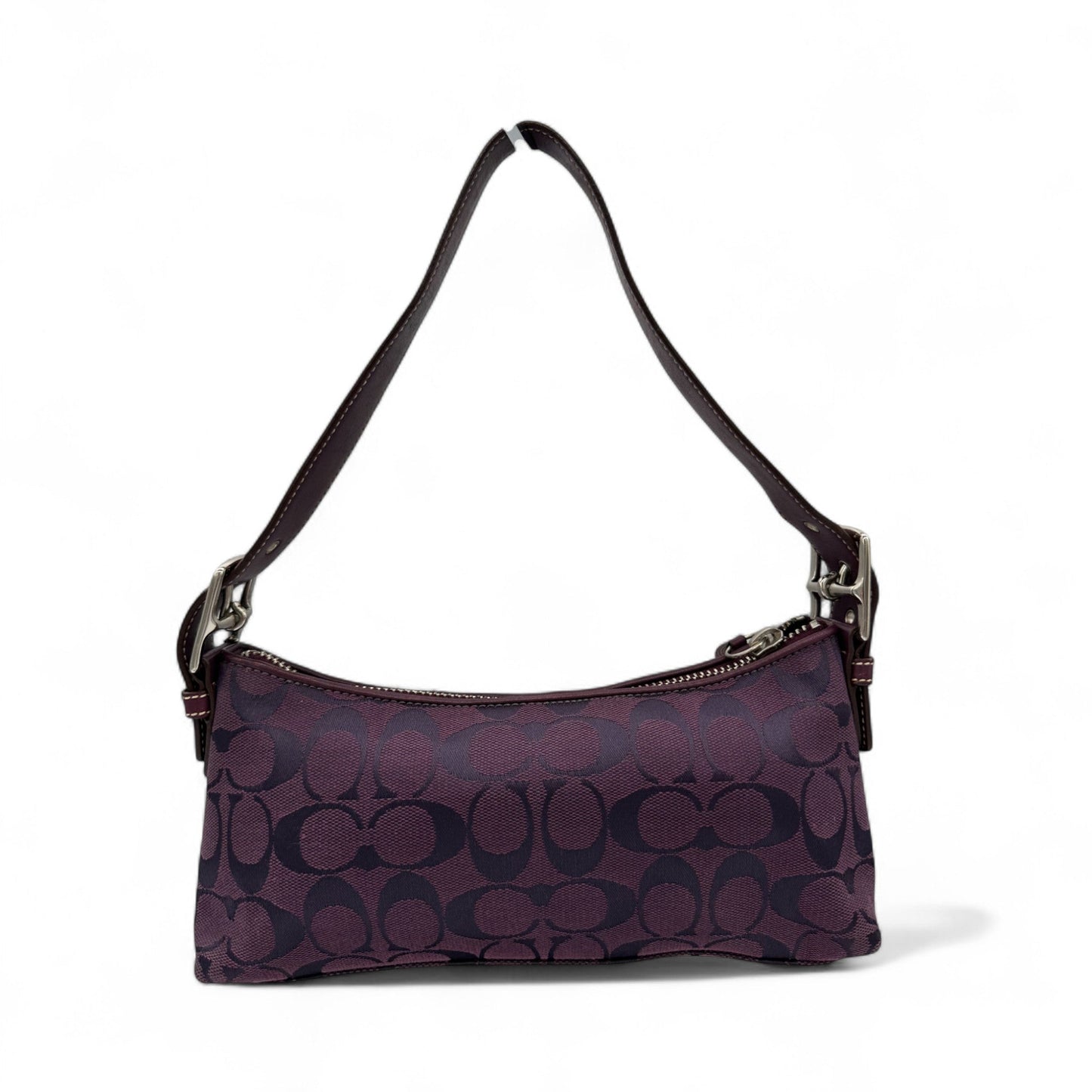 Vintage Coach 6371 East West Baguette Shoulder Bag in Purple Monogram - Thanks it's Vintage