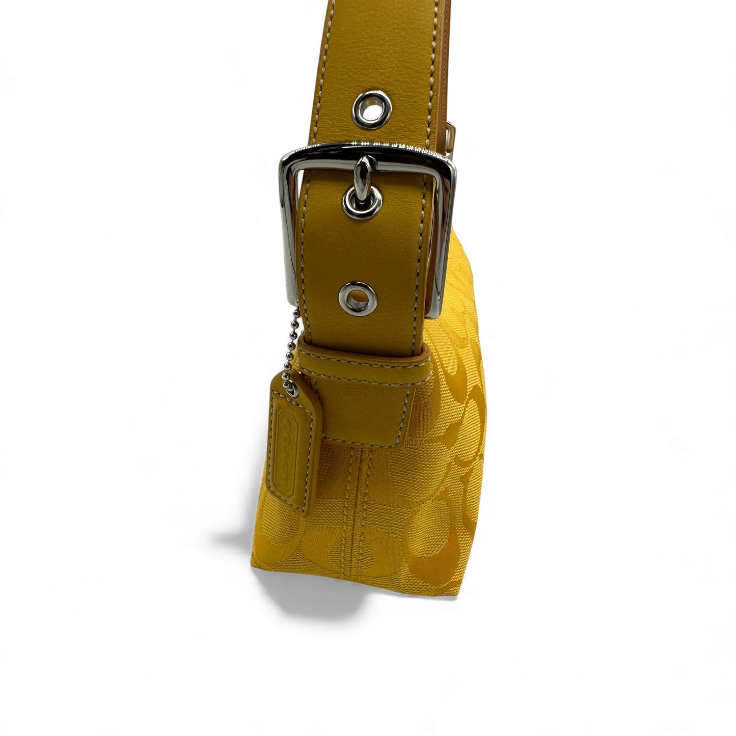 Vintage Coach 6371 Yellow Baguette Shoulder Bag - Thanks it's Vintage