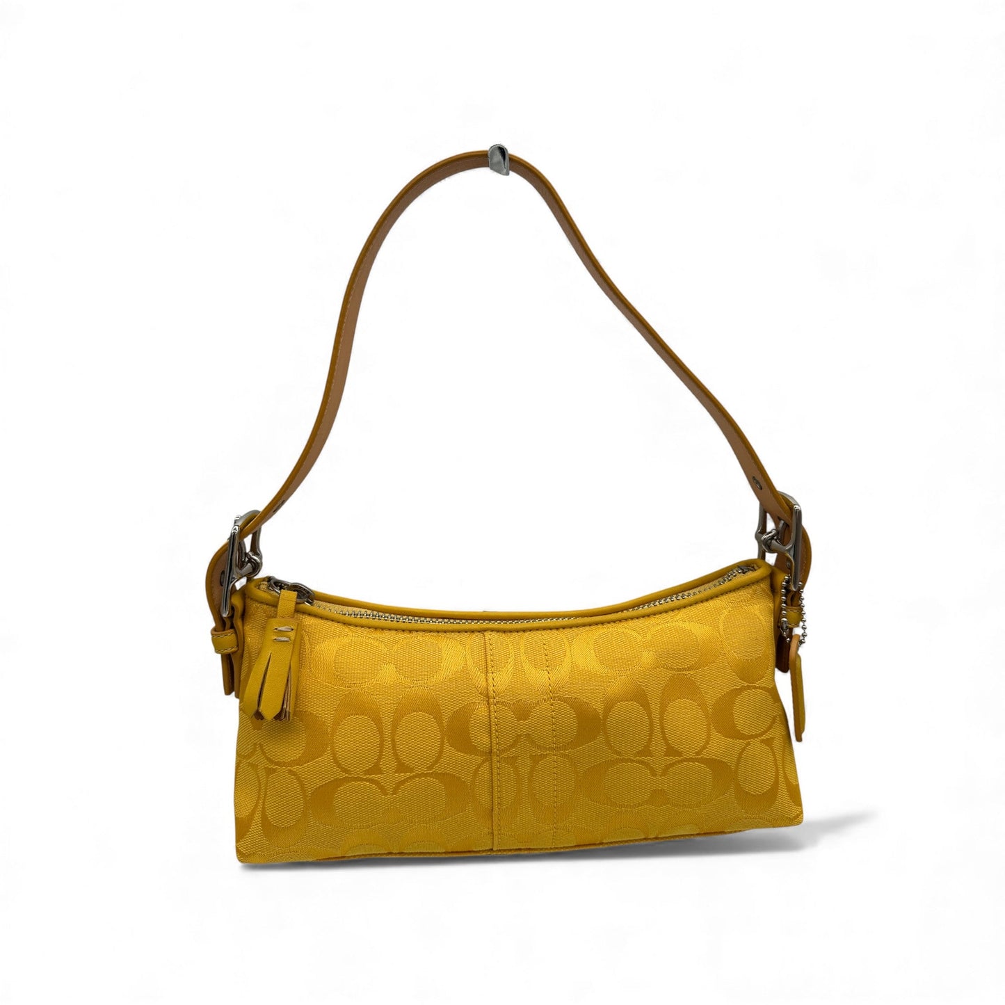 Vintage Coach 6371 Yellow Baguette Shoulder Bag - Thanks it's Vintage