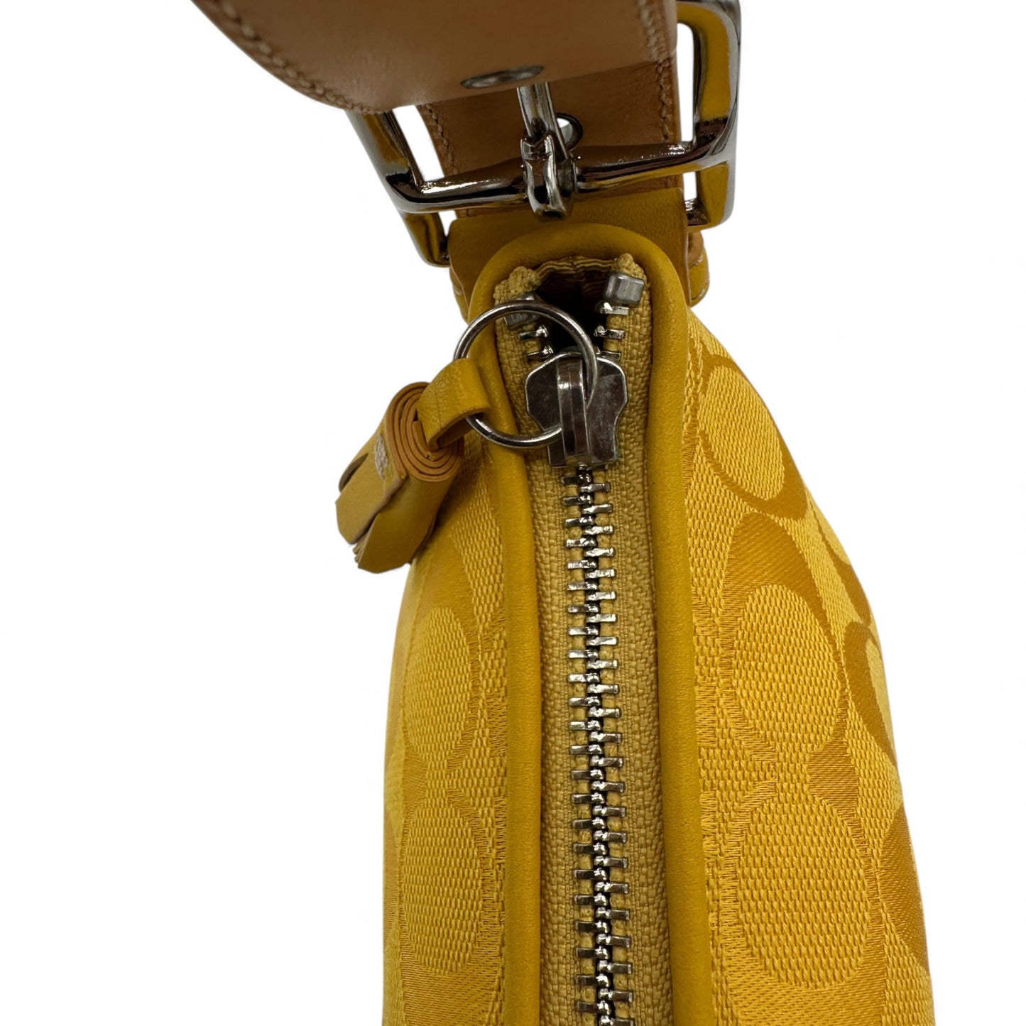 Vintage Coach 6371 Yellow Baguette Shoulder Bag - Thanks it's Vintage