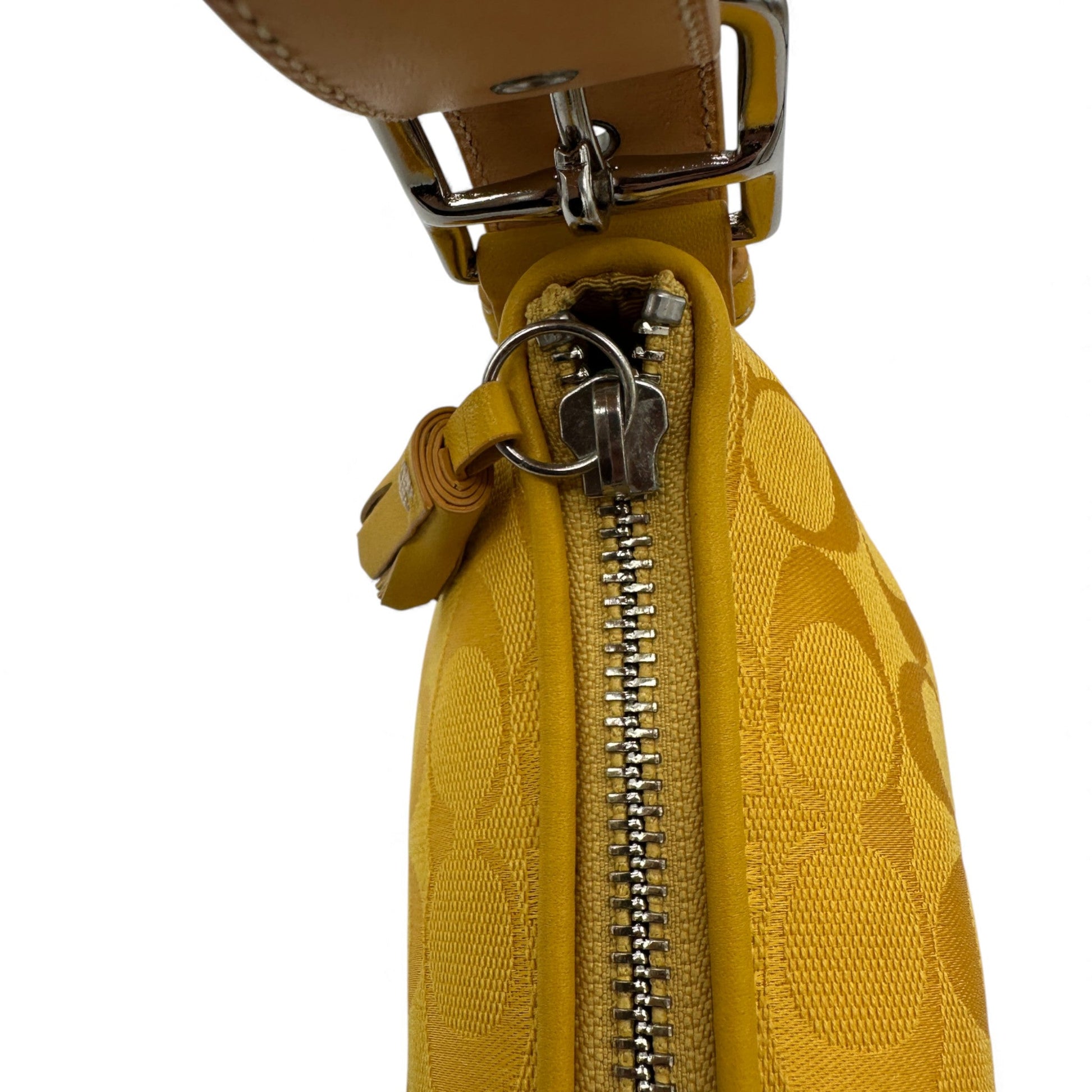 Vintage Coach 6371 Yellow Baguette Shoulder Bag - Thanks it's Vintage