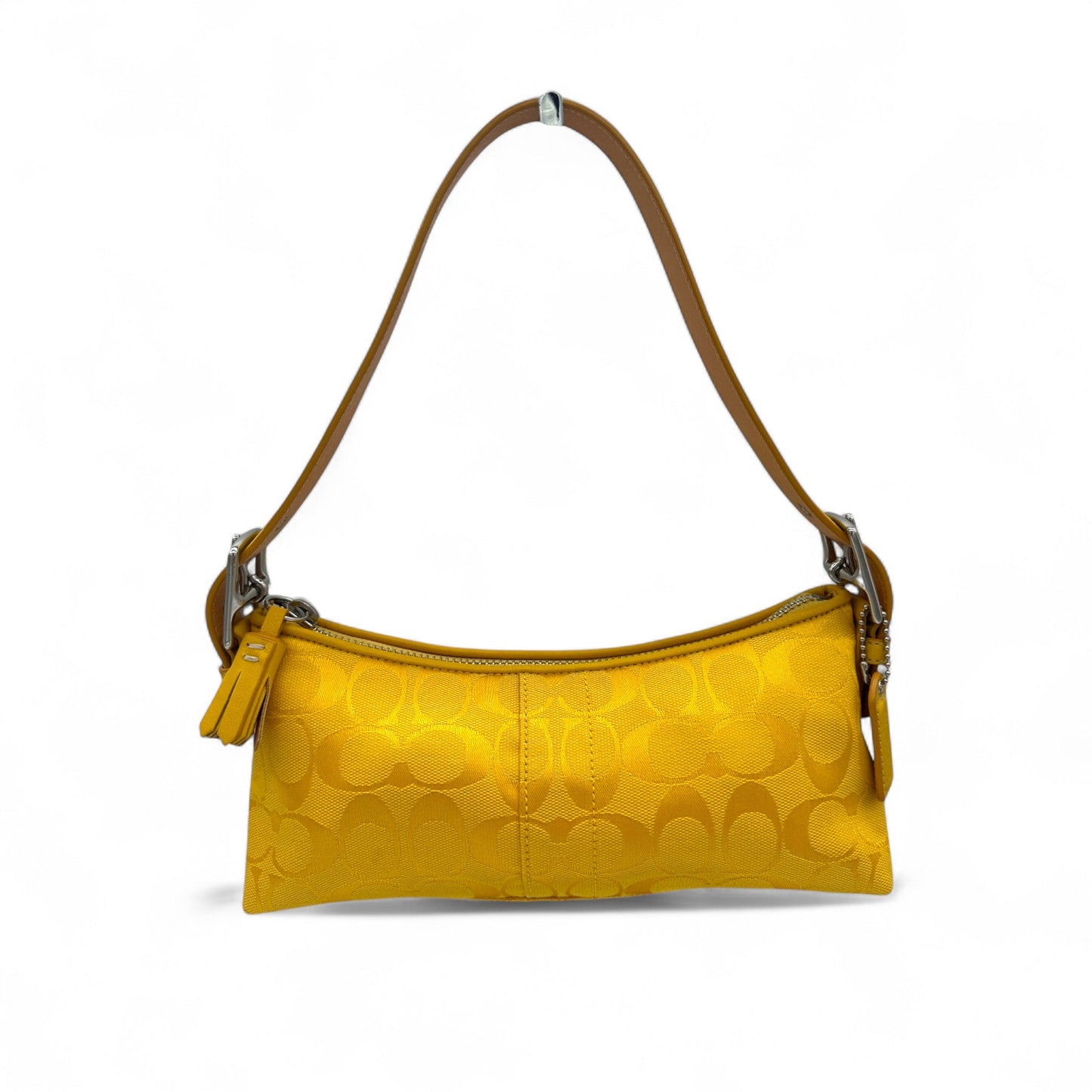 Vintage Coach 6371 Yellow Baguette Shoulder Bag - Thanks it's Vintage