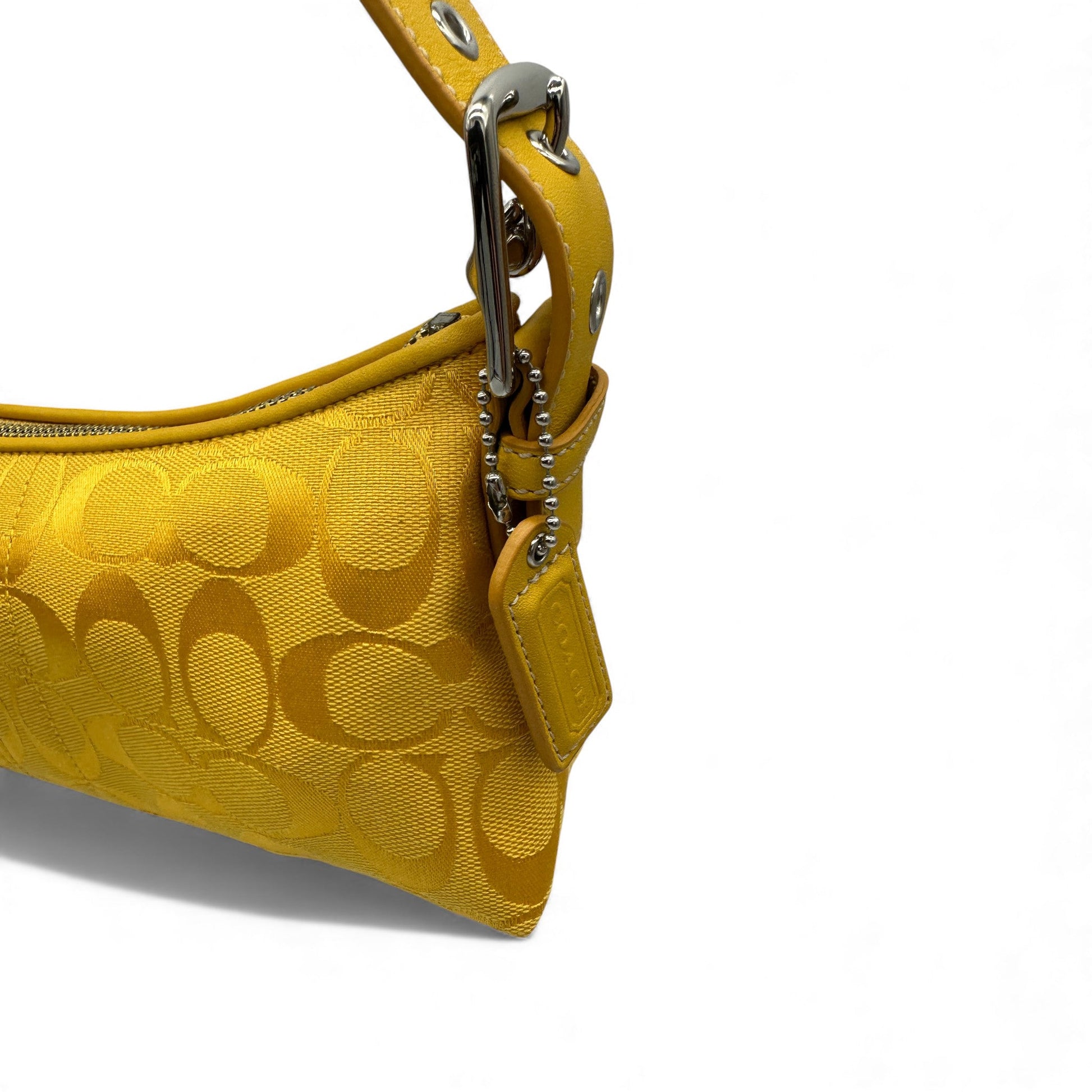 Vintage Coach 6371 Yellow Baguette Shoulder Bag - Thanks it's Vintage