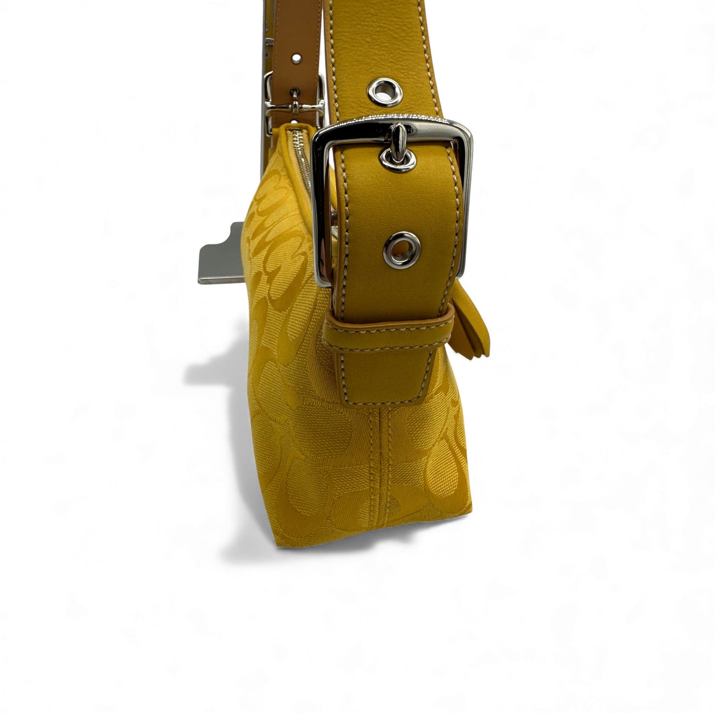 Vintage Coach 6371 Yellow Baguette Shoulder Bag - Thanks it's Vintage