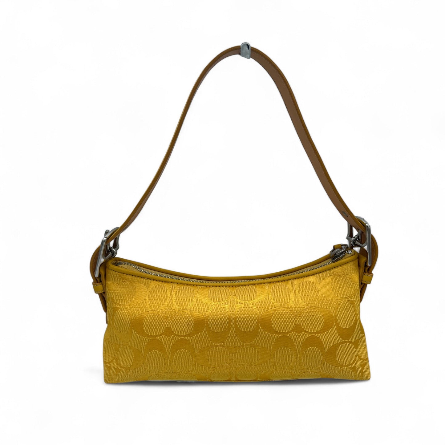 Vintage Coach 6371 Yellow Baguette Shoulder Bag - Thanks it's Vintage