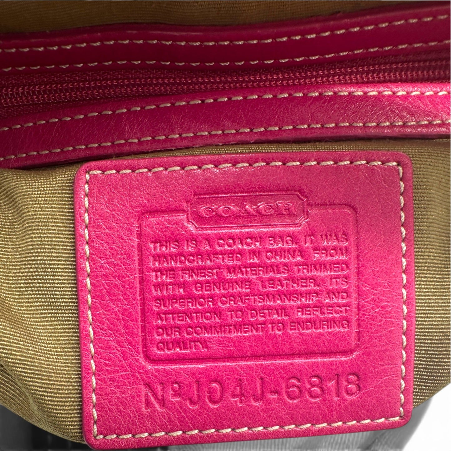 Vintage Coach 6818 Hot Pink Suede Soho Shoulder Bag - Thanks it's Vintage