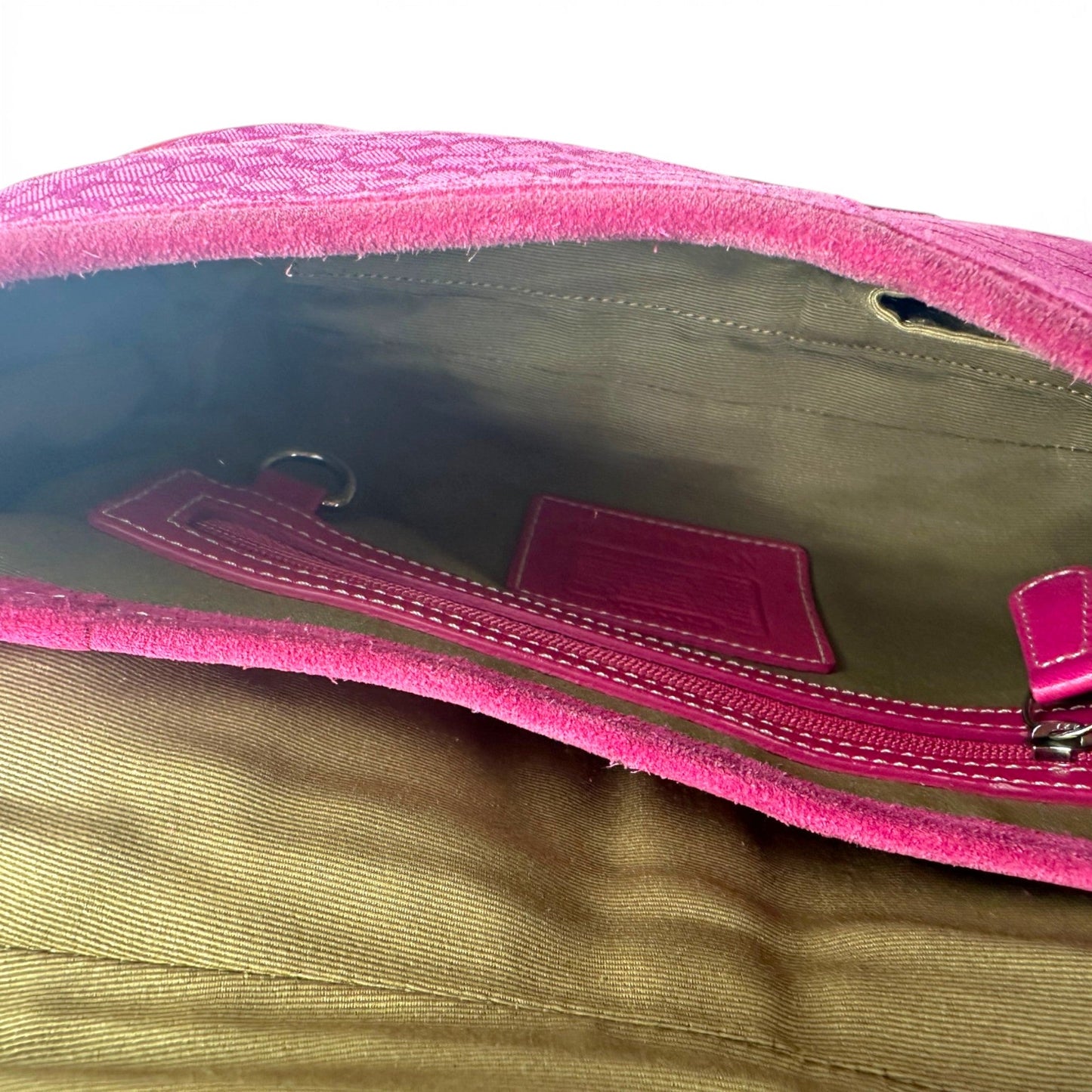 Vintage Coach 6818 Hot Pink Suede Soho Shoulder Bag - Thanks it's Vintage