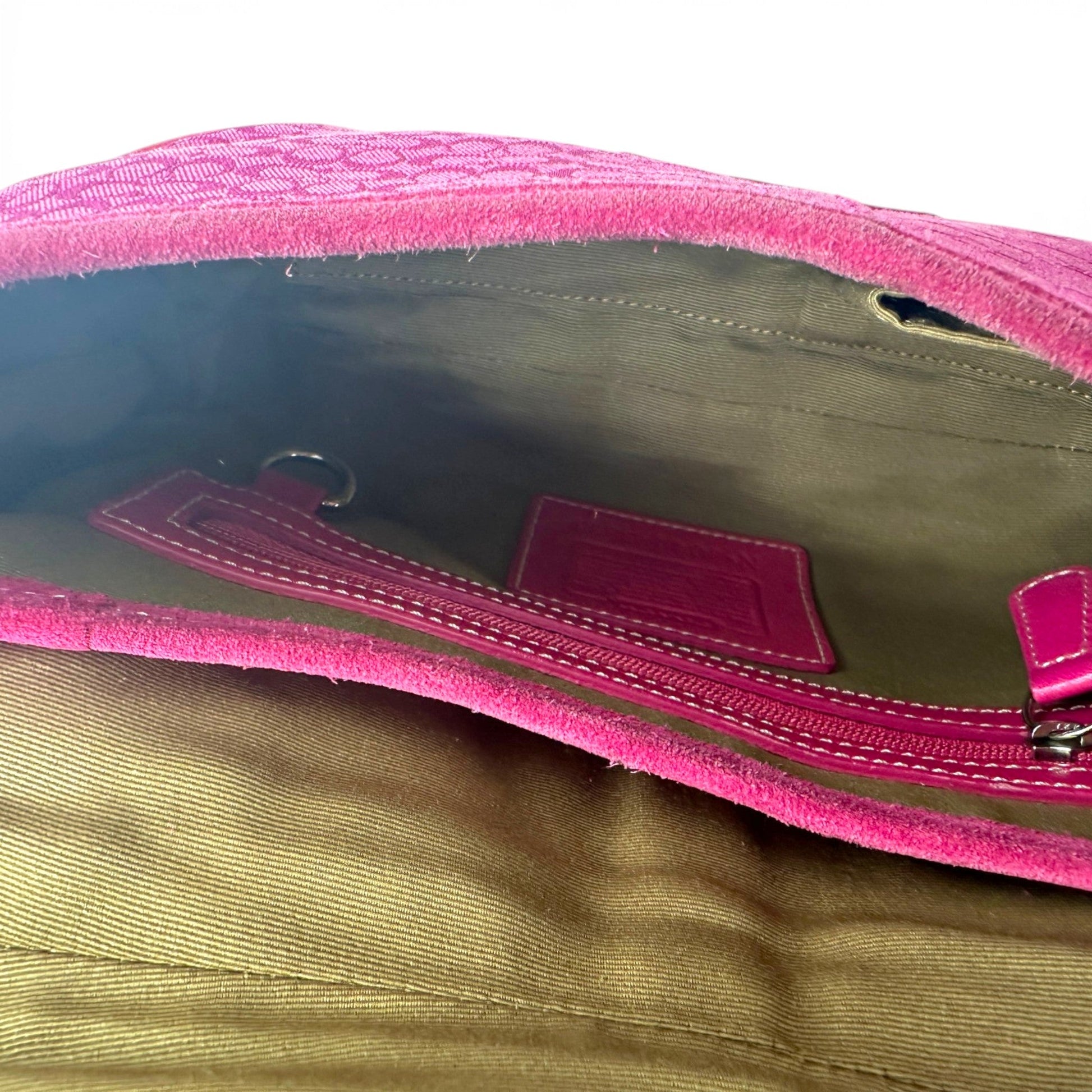 Vintage Coach 6818 Hot Pink Suede Soho Shoulder Bag - Thanks it's Vintage