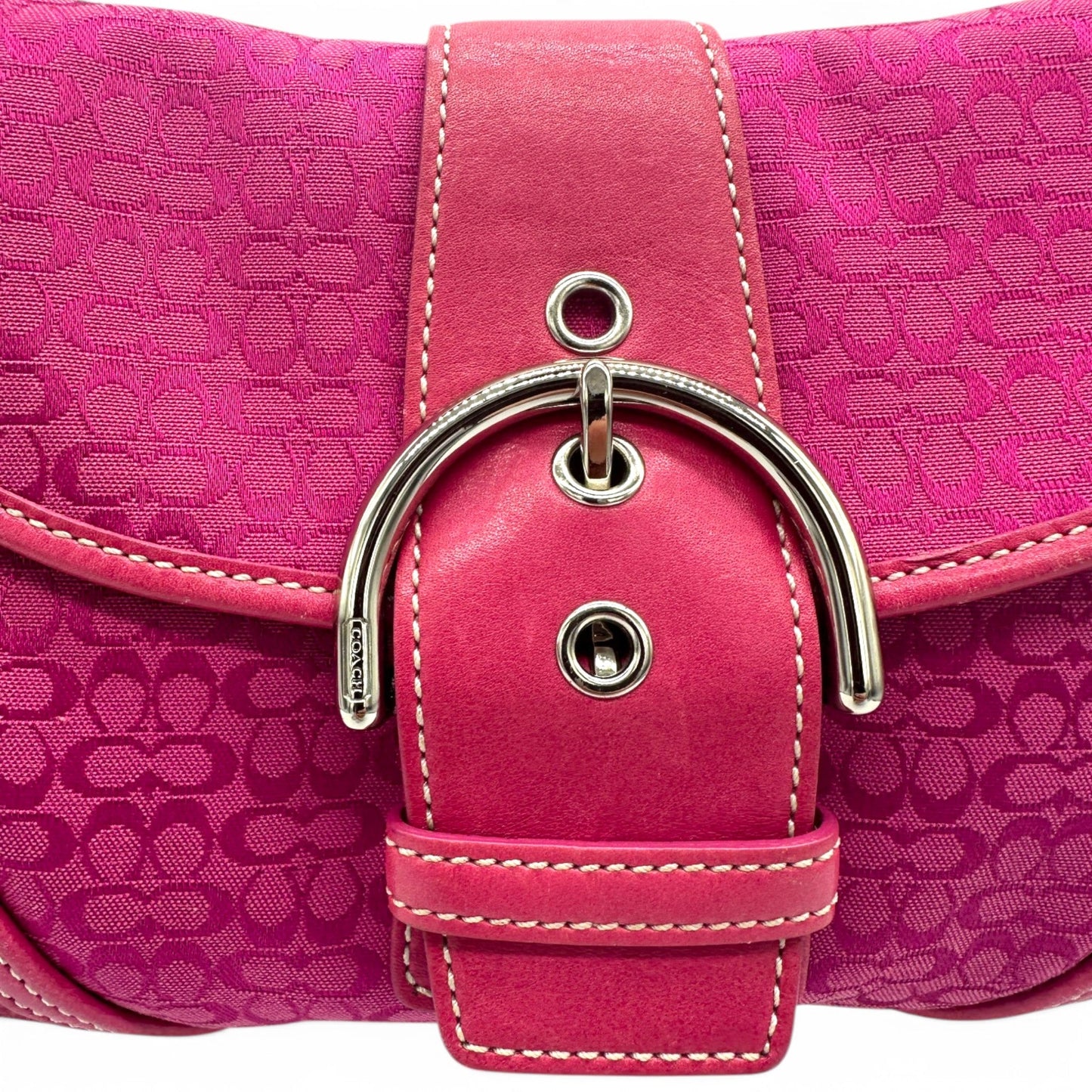 Vintage Coach 6818 Hot Pink Suede Soho Shoulder Bag - Thanks it's Vintage