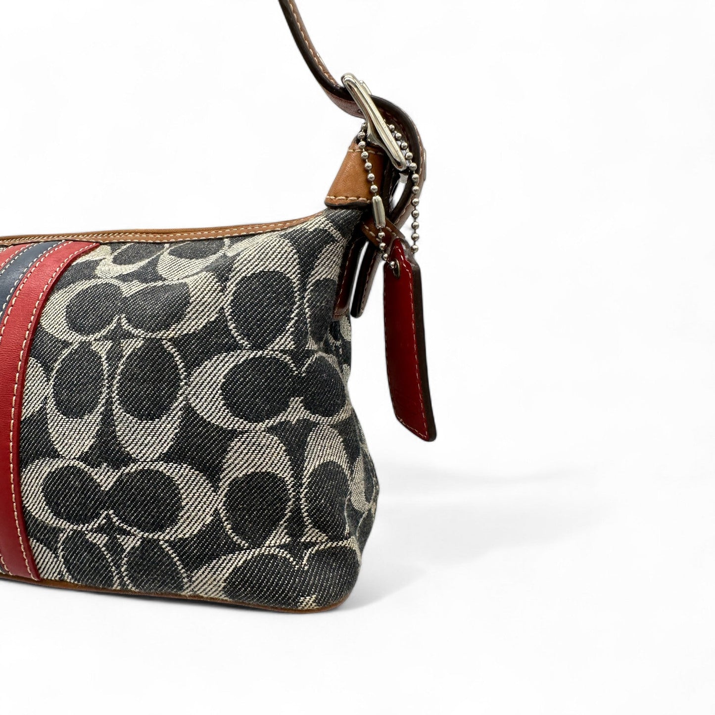 Vintage Coach 7022 Denim Monogram Shoulder Bag - Thanks it's Vintage