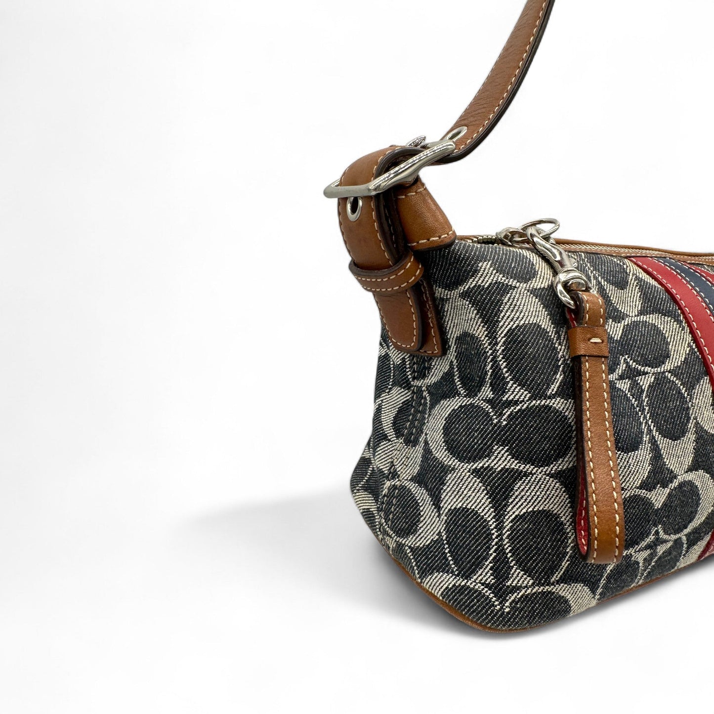 Vintage Coach 7022 Denim Monogram Shoulder Bag - Thanks it's Vintage