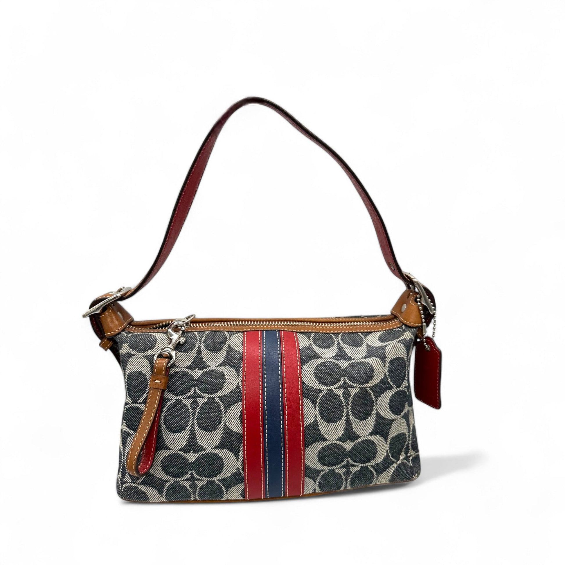 Vintage Coach 7022 Denim Monogram Shoulder Bag - Thanks it's Vintage