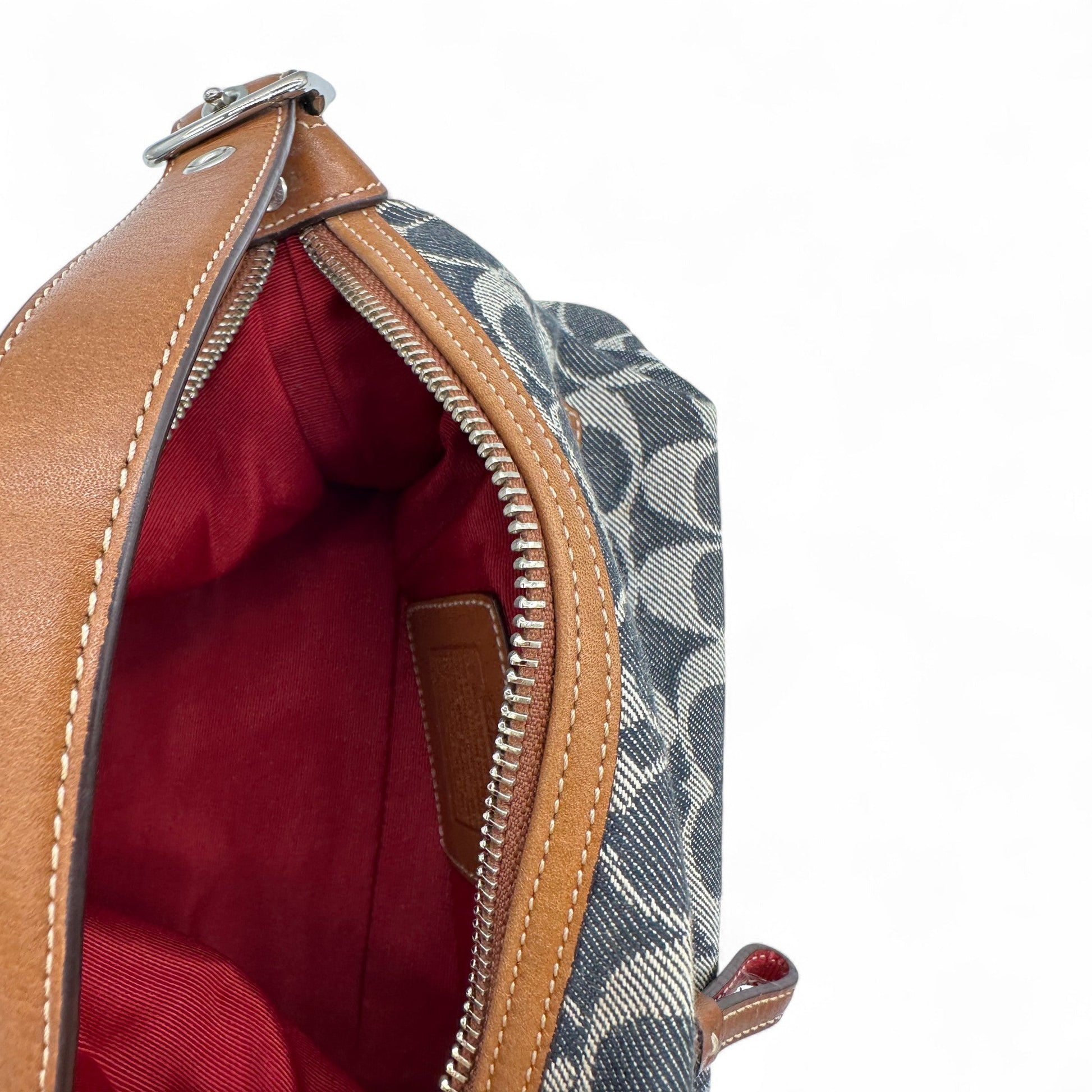 Vintage Coach 7022 Denim Monogram Shoulder Bag - Thanks it's Vintage