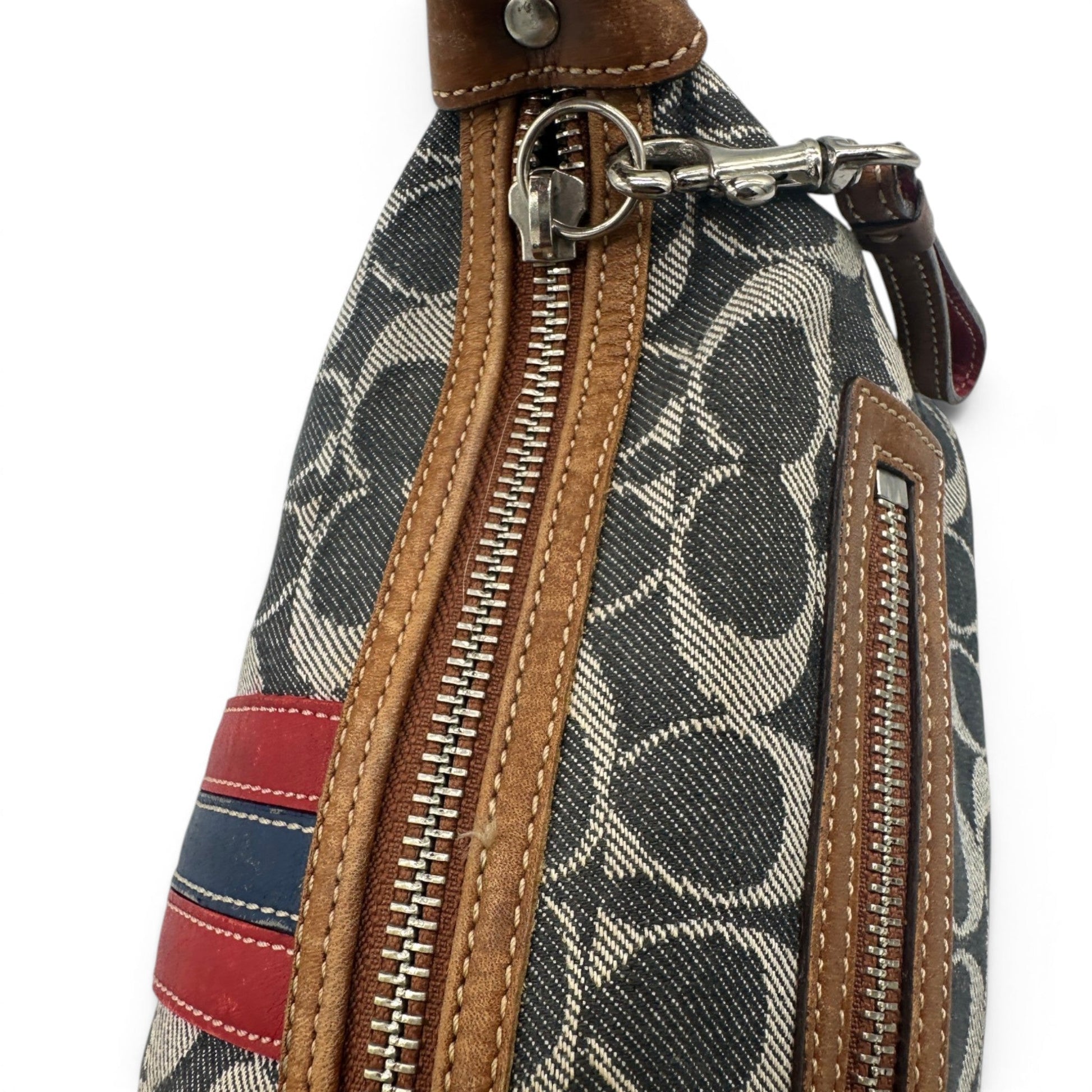 Vintage Coach 7022 Denim Monogram Shoulder Bag - Thanks it's Vintage