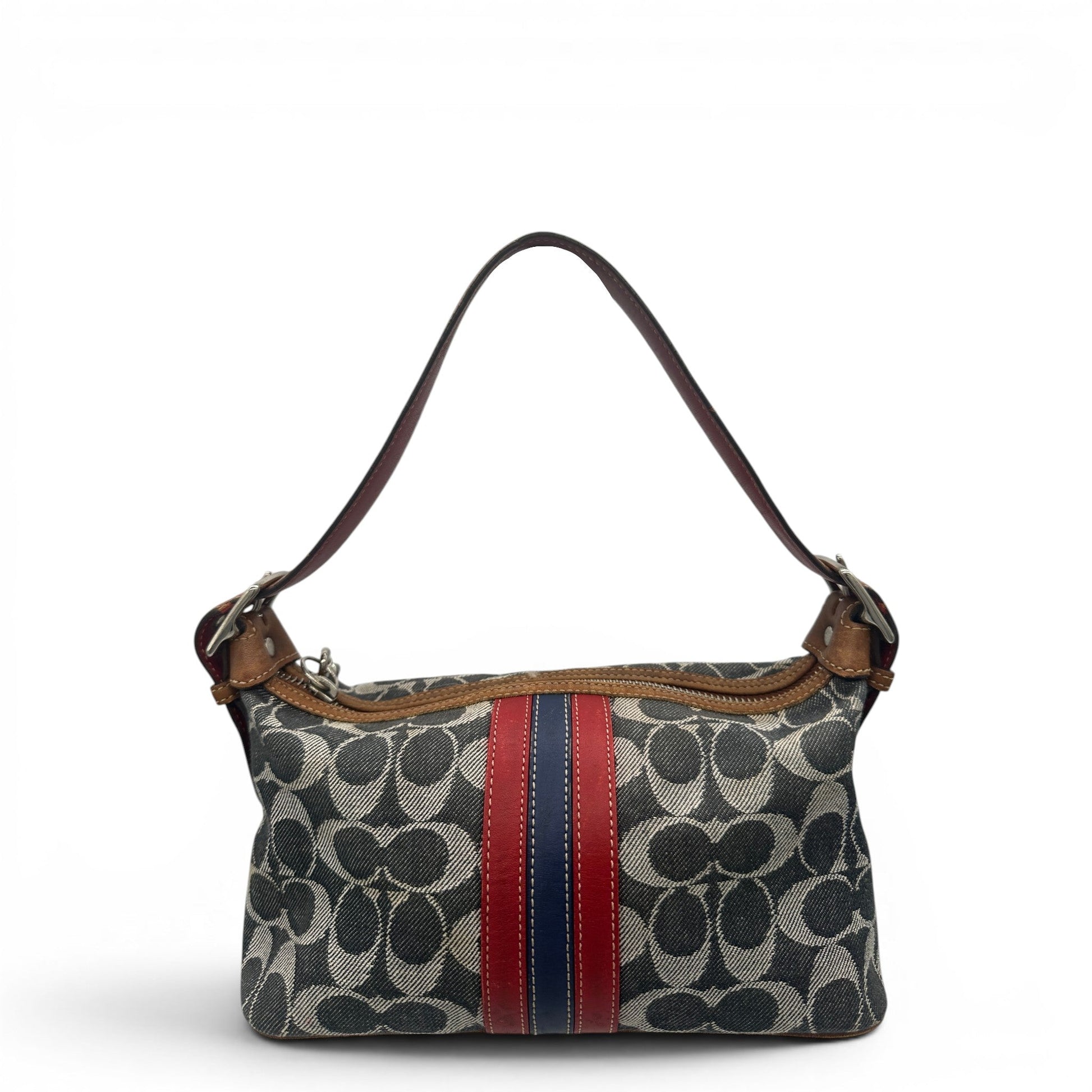Vintage Coach 7022 Denim Monogram Shoulder Bag - Thanks it's Vintage