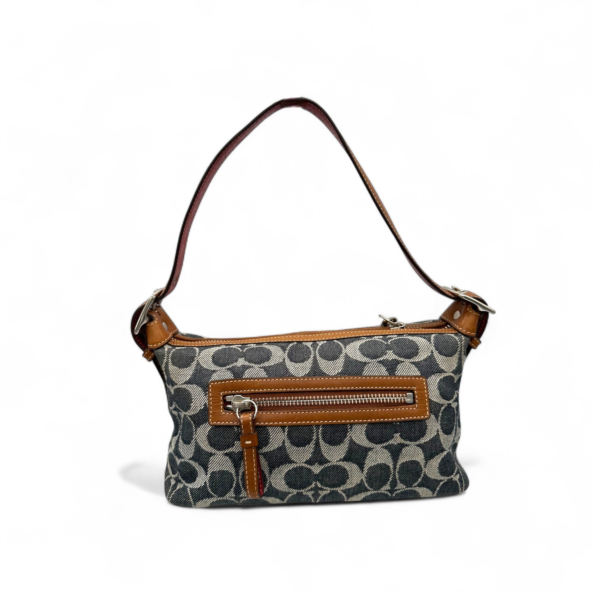 COACH ショルダーバッグ Vintage Coach 7022 Denim Monogram Shoulder Bag – Thanks it's Vintage