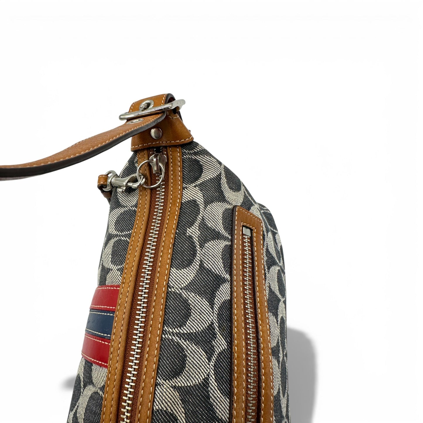 Vintage Coach 7022 Denim Monogram Shoulder Bag - Thanks it's Vintage