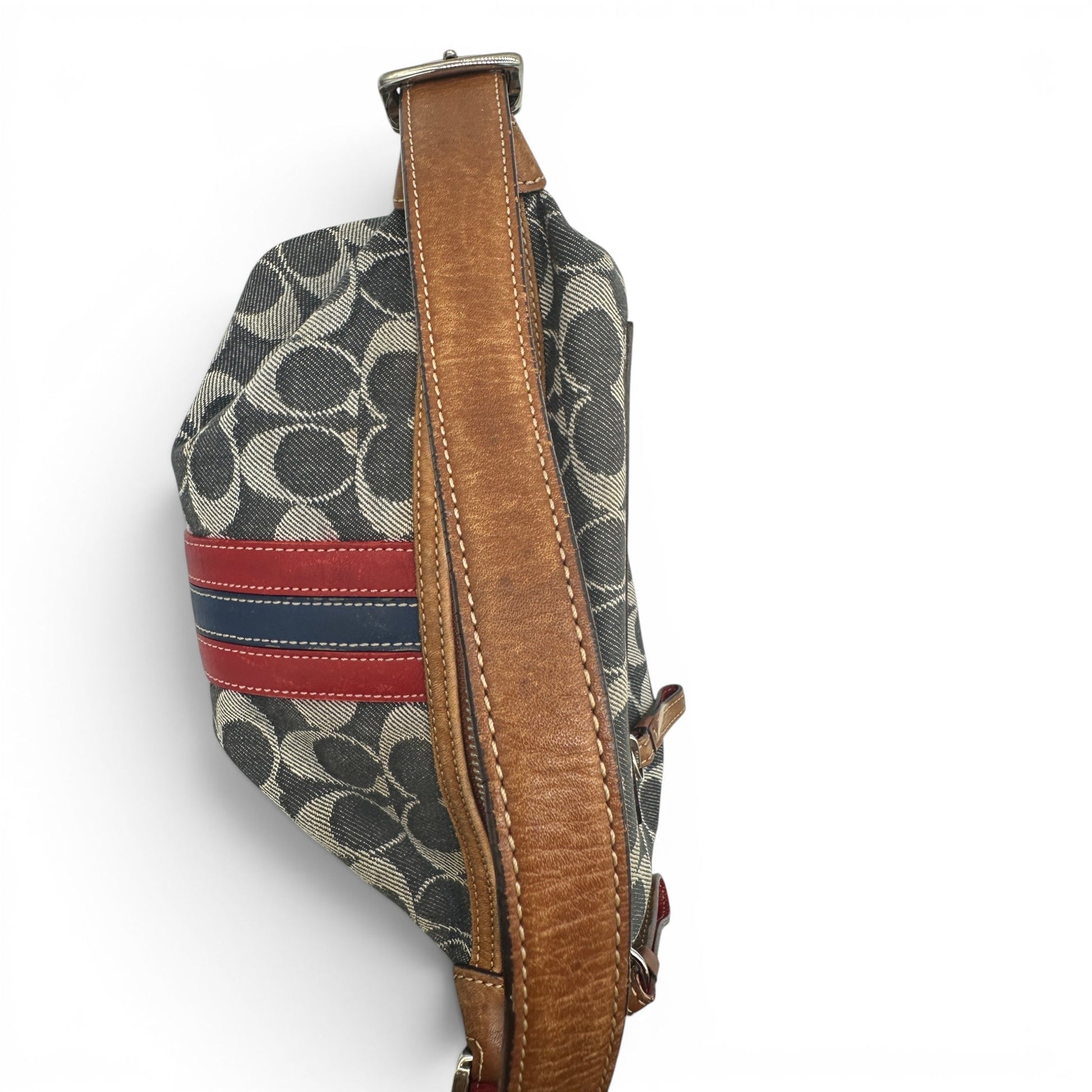 Vintage Coach 7022 Denim Monogram Shoulder Bag - Thanks it's Vintage