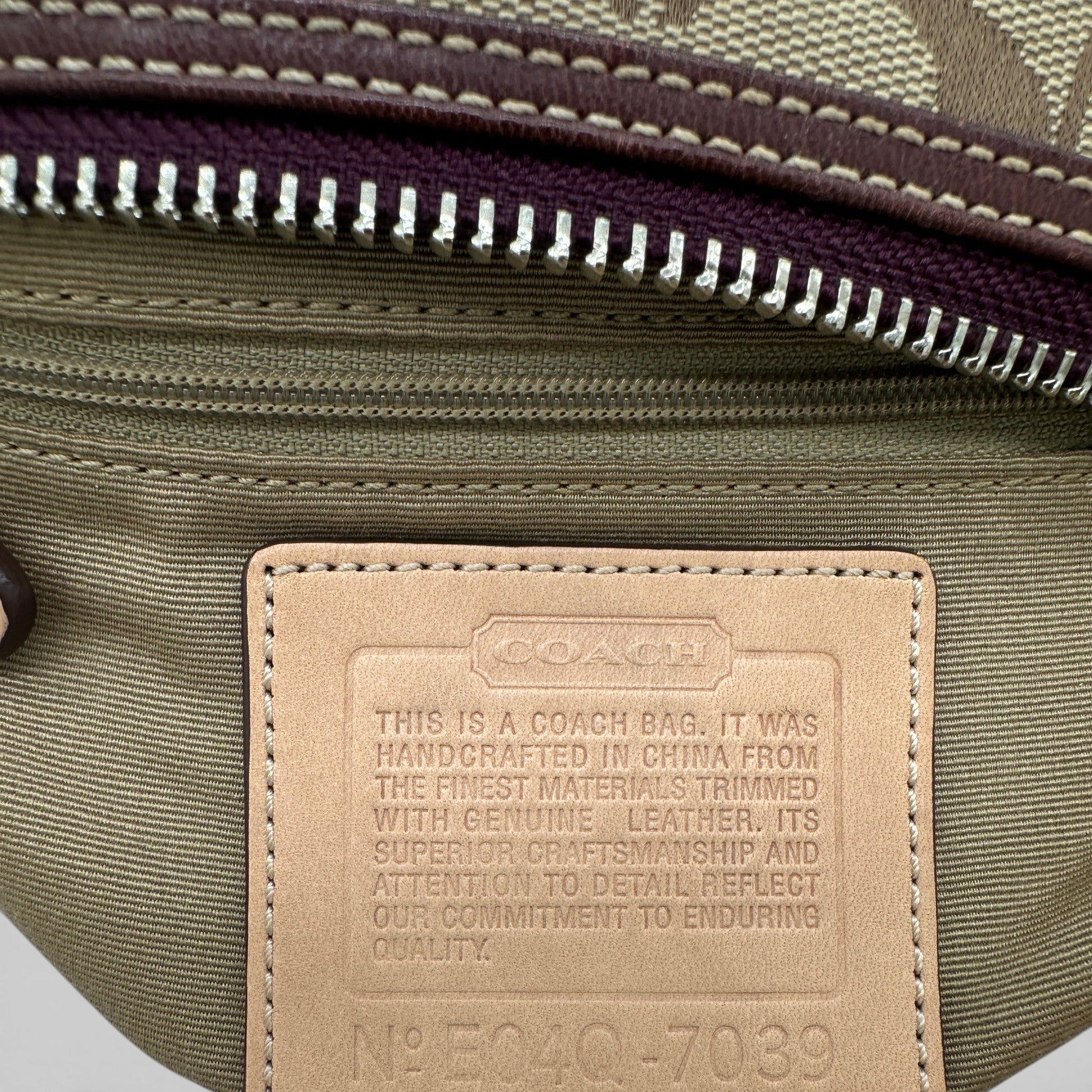 Vintage Coach 7039 East West Baguette Shoulder Bag - Thanks it's Vintage