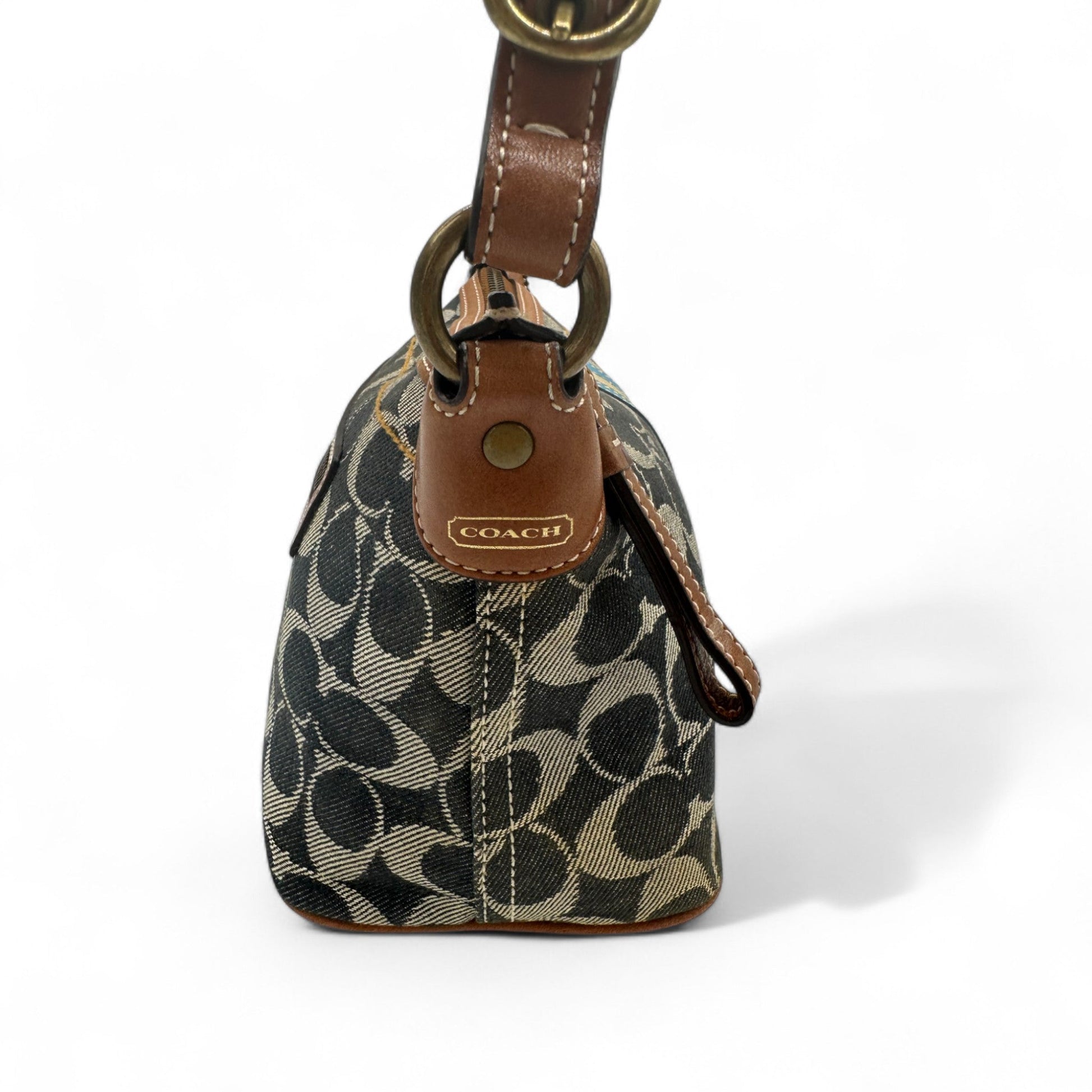Vintage Coach 7041 Denim Monogram Shoulder Bag - Thanks it's Vintage