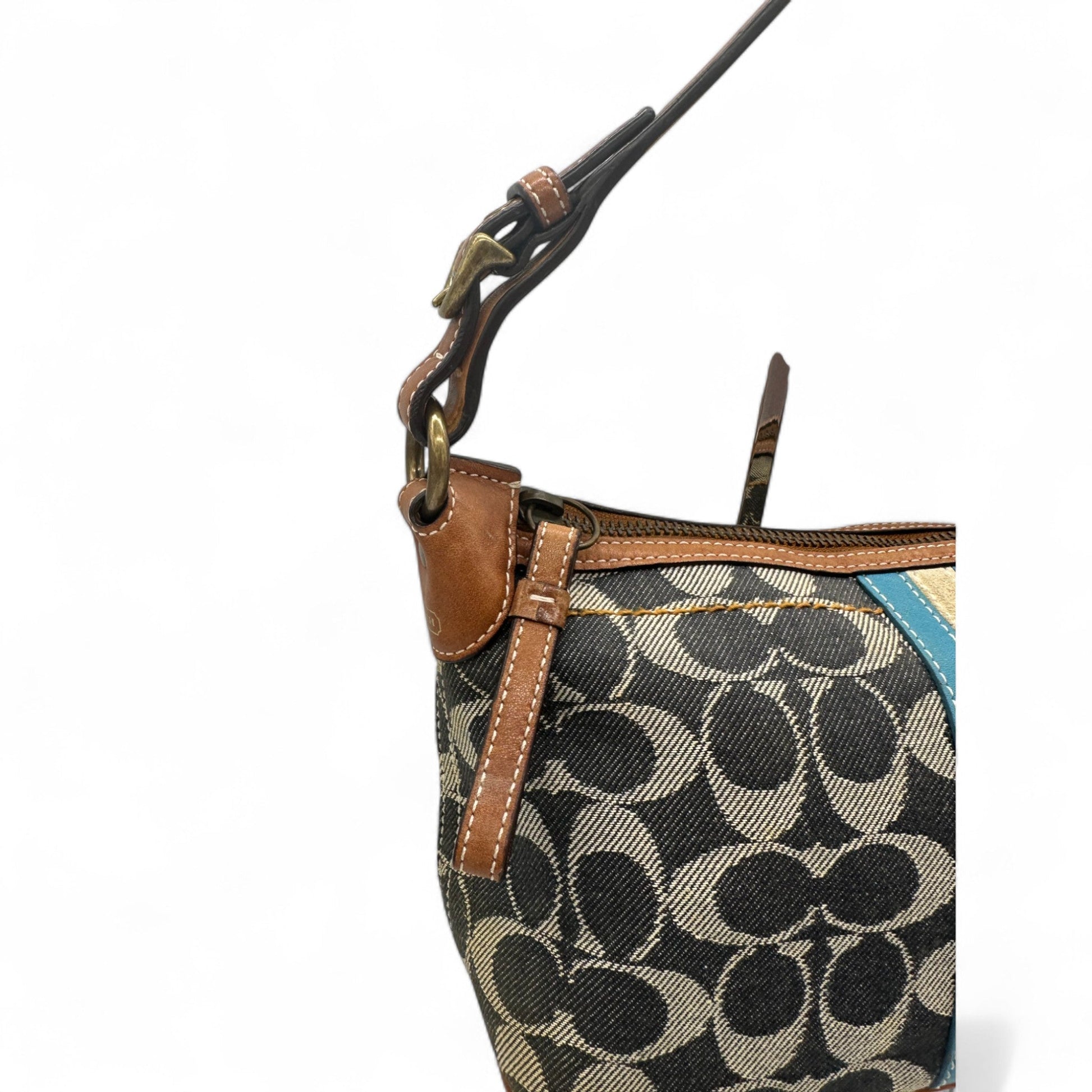 Vintage Coach 7041 Denim Monogram Shoulder Bag - Thanks it's Vintage