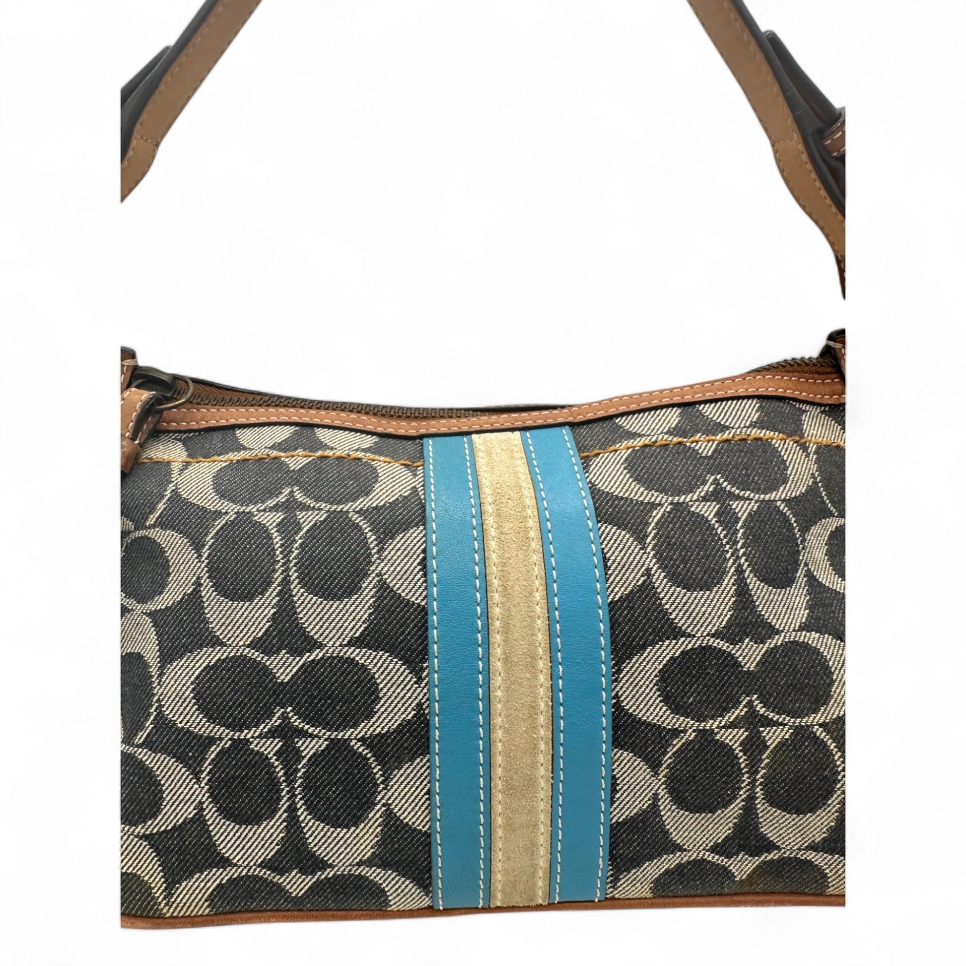 Vintage Coach 7041 Denim Monogram Shoulder Bag - Thanks it's Vintage