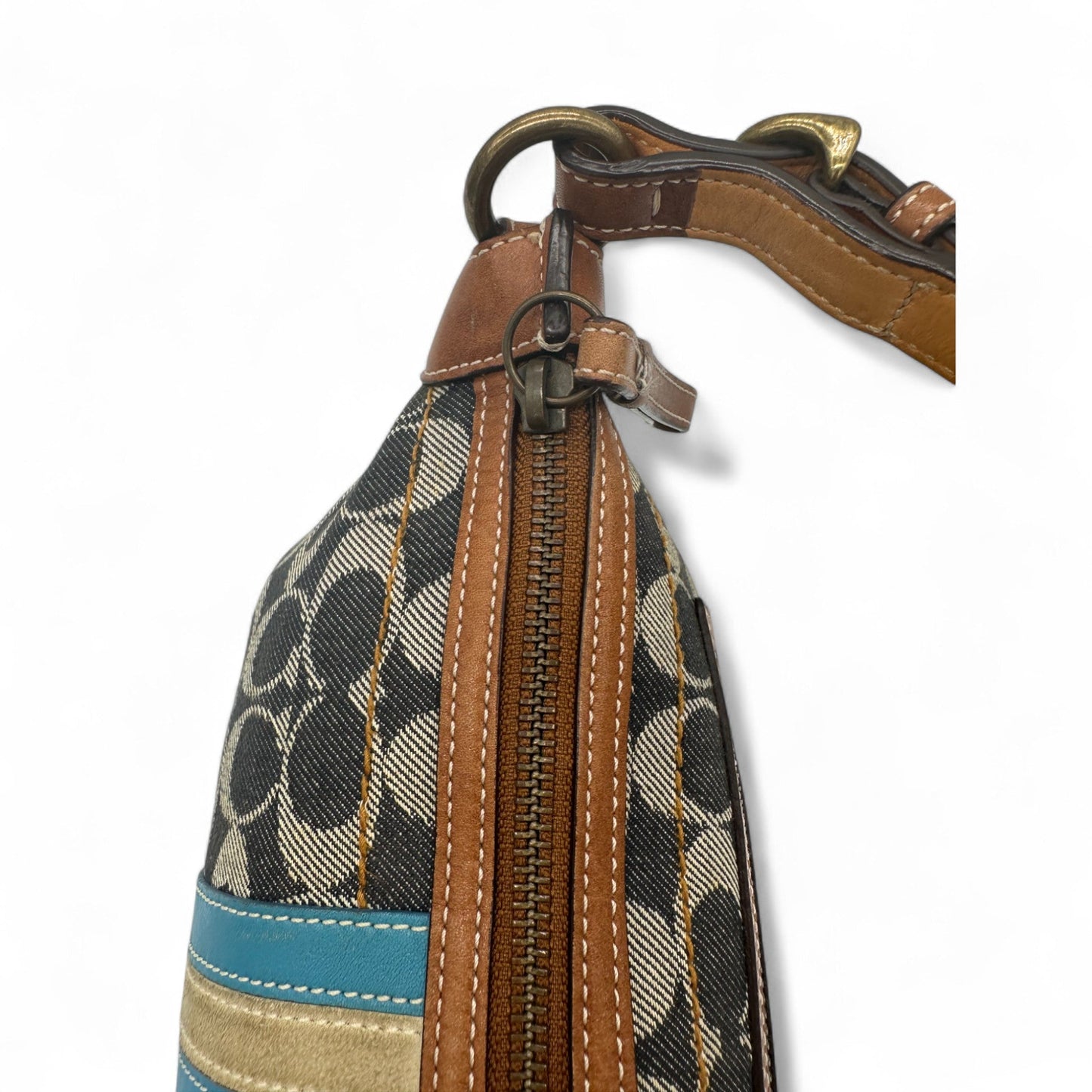 Vintage Coach 7041 Denim Monogram Shoulder Bag - Thanks it's Vintage