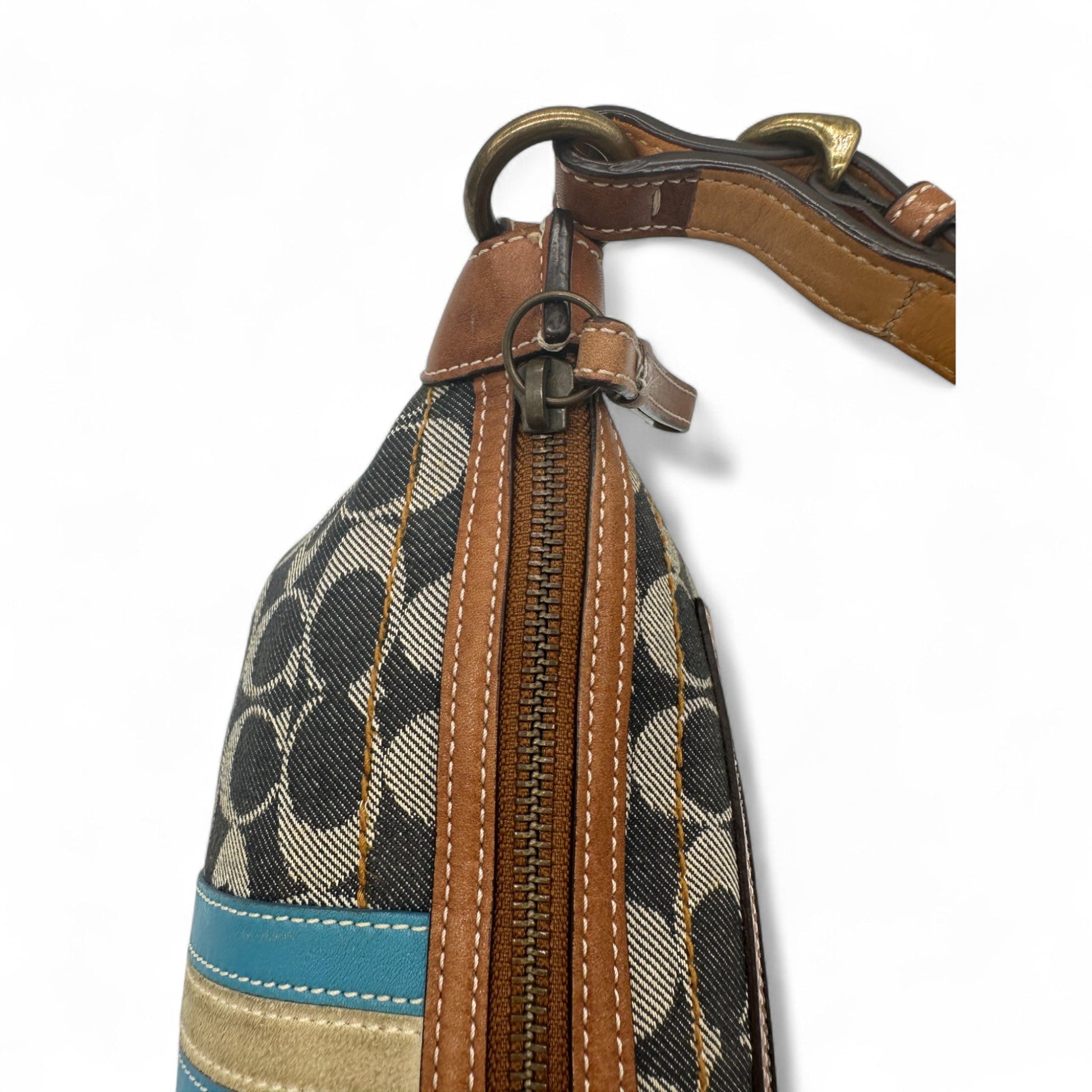 Vintage Coach 7041 Denim Monogram Shoulder Bag - Thanks it's Vintage
