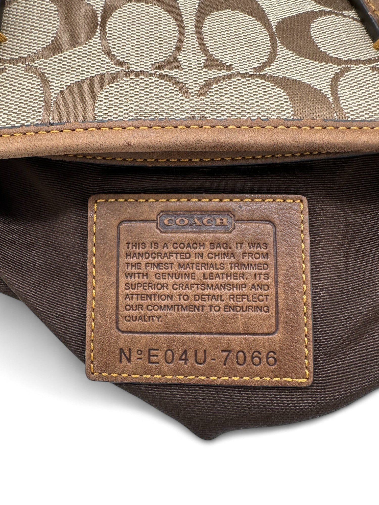 Vintage Coach 7066 Limited Edition Fall 2004 Monogram Tote Bag - Thanks it's Vintage