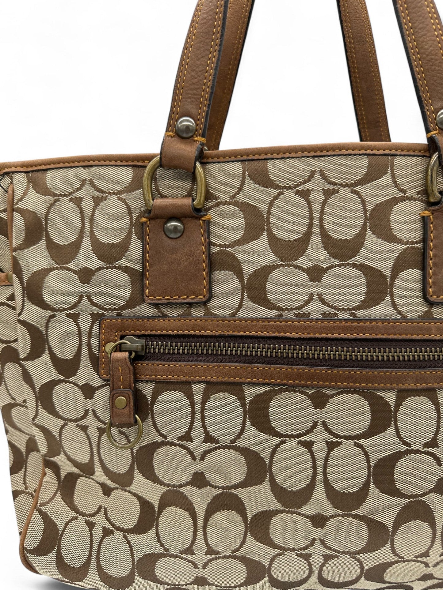 Vintage Coach 7066 Limited Edition Fall 2004 Monogram Tote Bag - Thanks it's Vintage