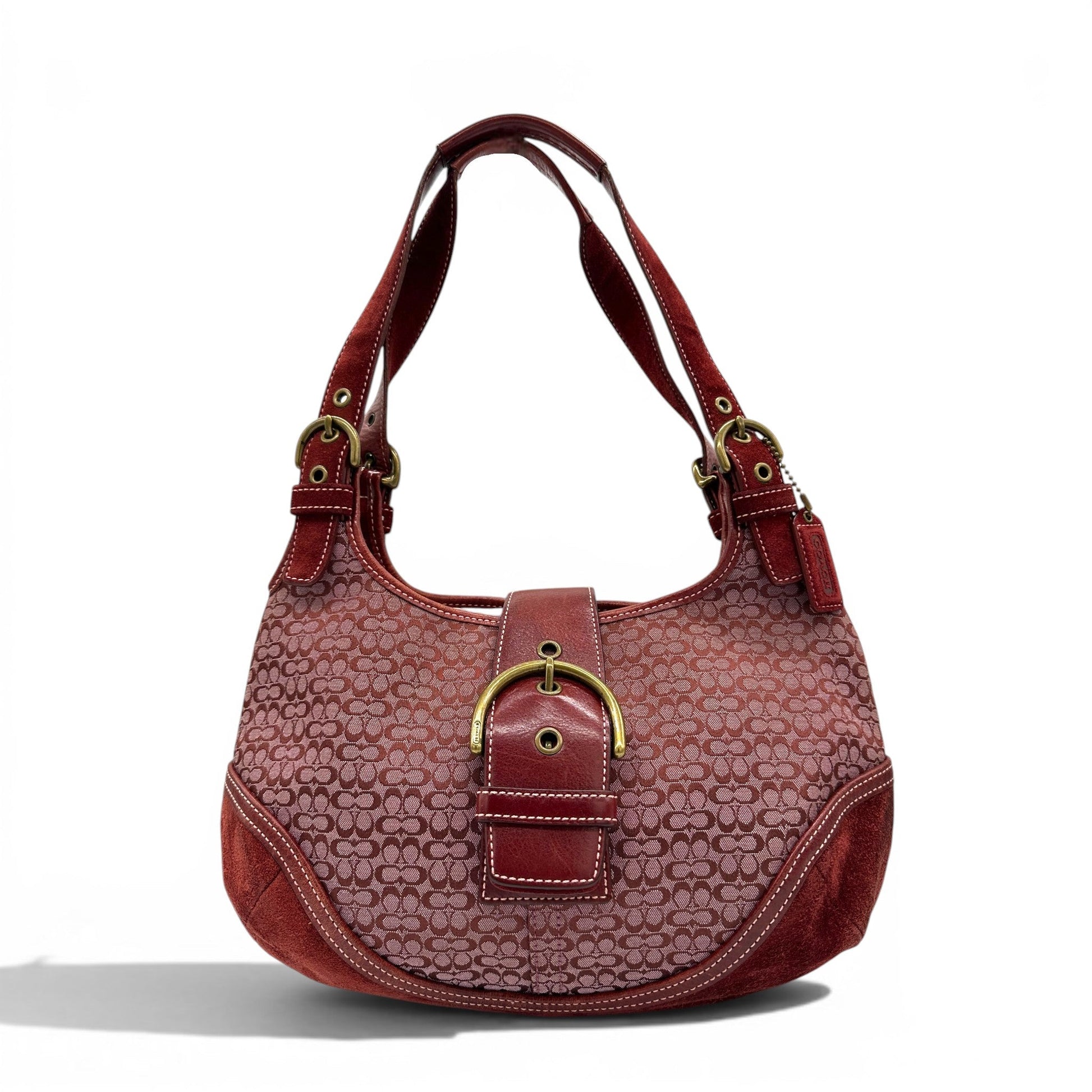 Vintage Coach 7074 Bordeaux Red Soho Shoulder Bag - Thanks it's Vintage