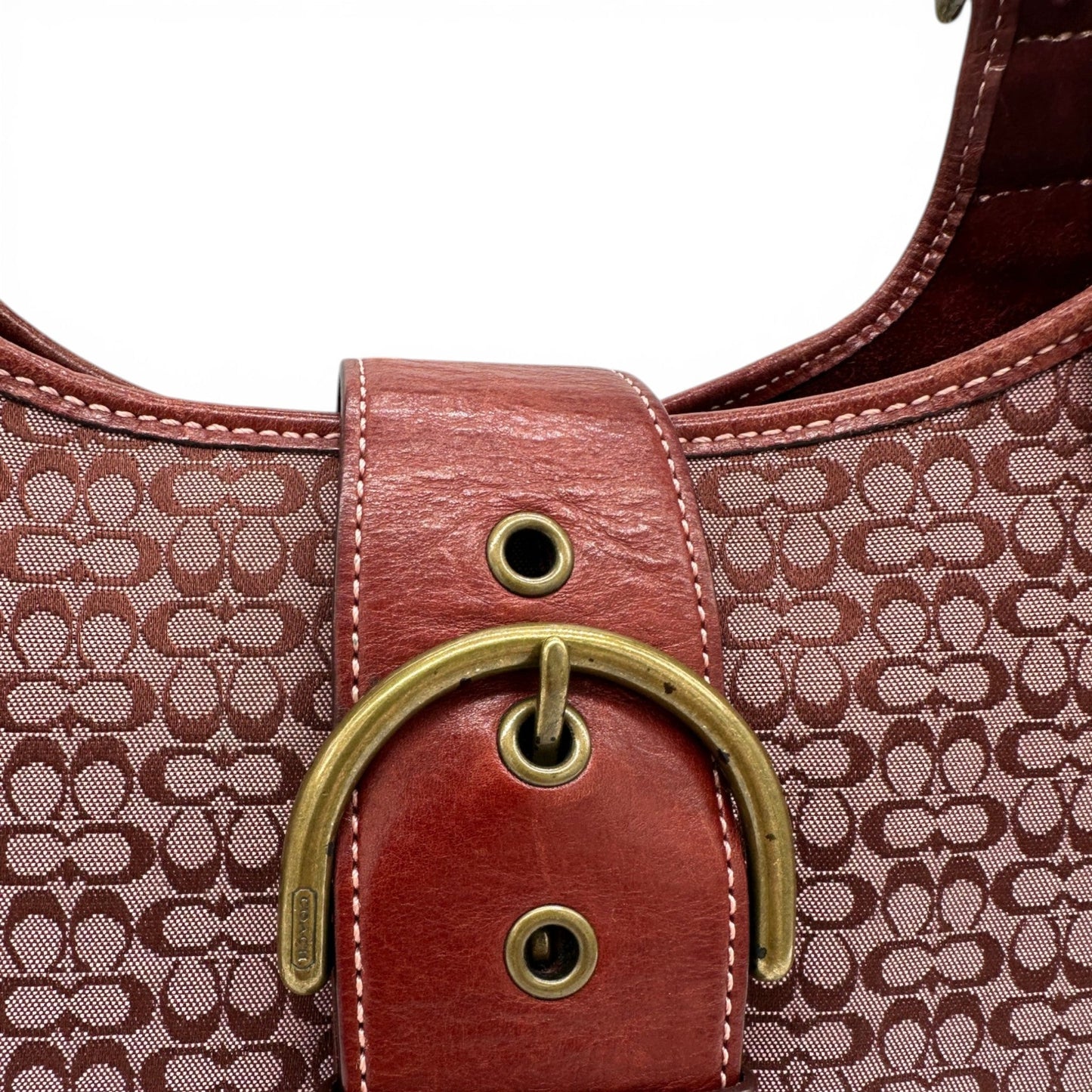 Vintage Coach 7074 Bordeaux Red Soho Shoulder Bag - Thanks it's Vintage