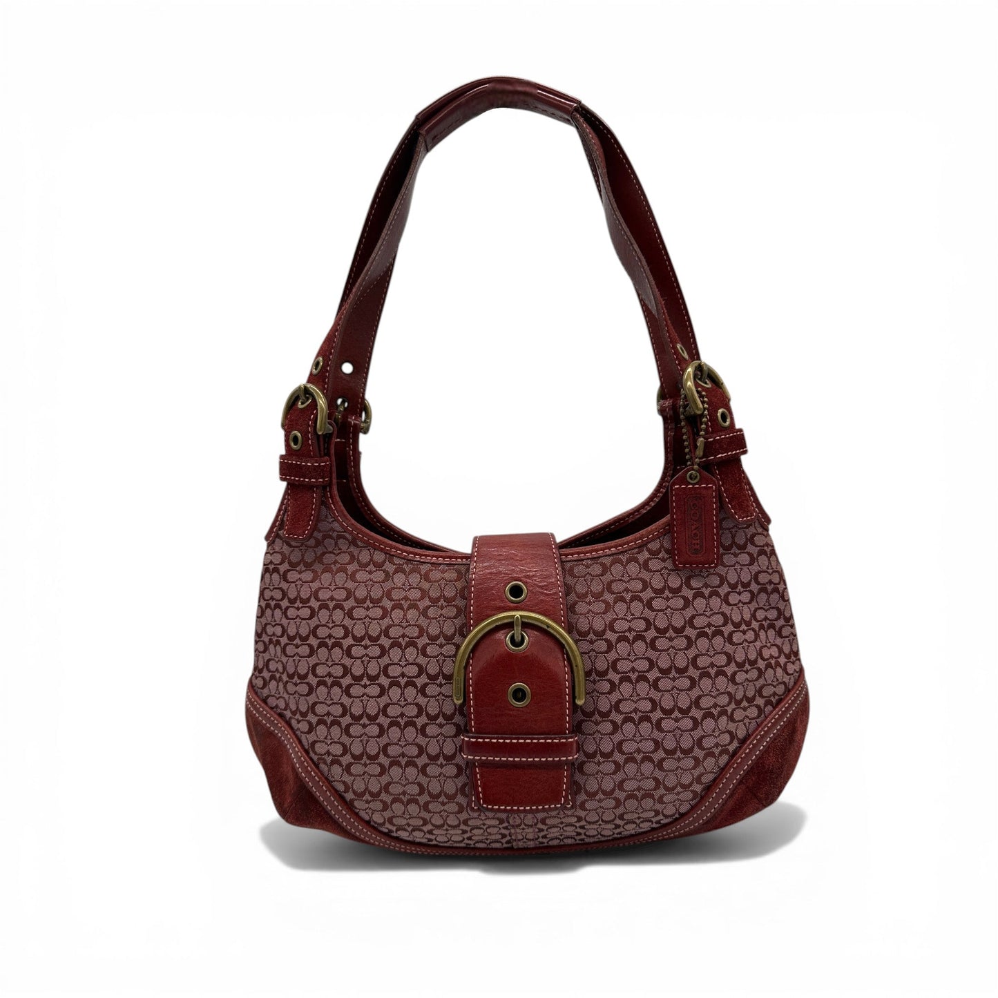 Vintage Coach 7074 Bordeaux Red Soho Shoulder Bag - Thanks it's Vintage