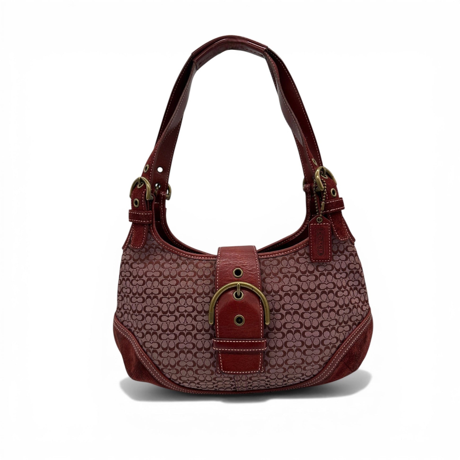 Vintage Coach 7074 Bordeaux Red Soho Shoulder Bag - Thanks it's Vintage