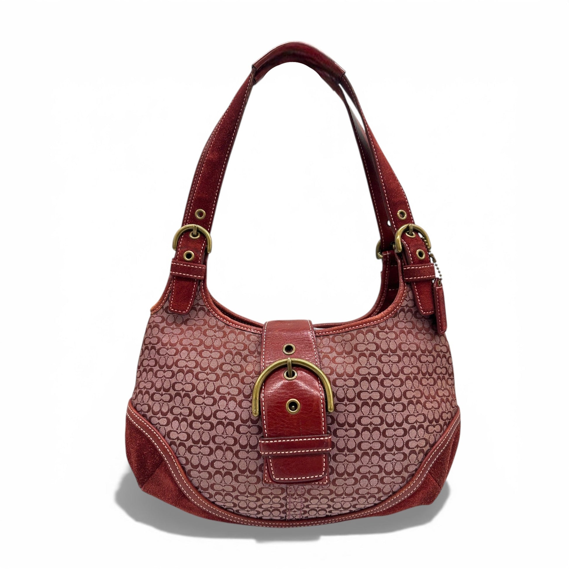 Vintage Coach 7074 Bordeaux Red Soho Shoulder Bag - Thanks it's Vintage