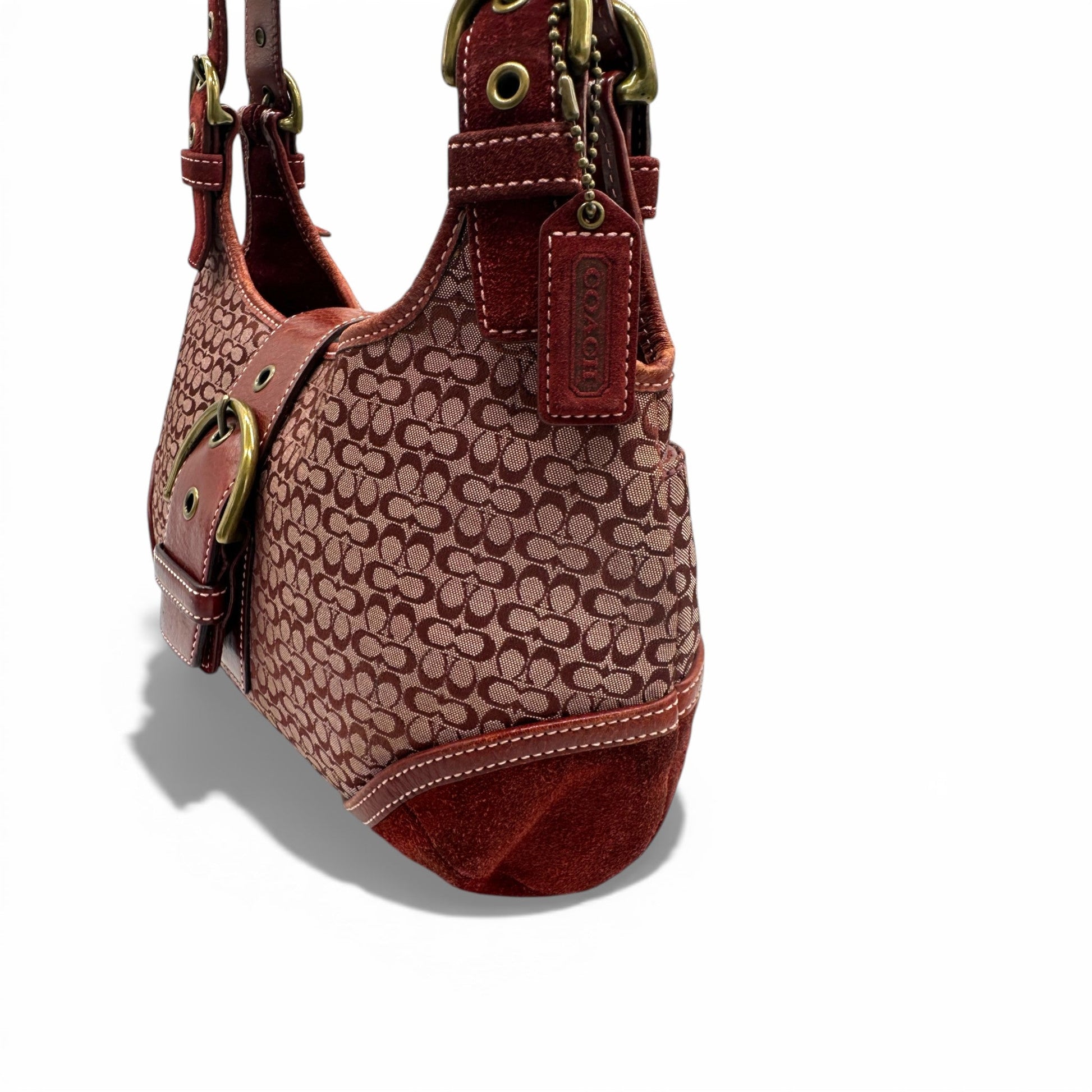 Vintage Coach 7074 Bordeaux Red Soho Shoulder Bag - Thanks it's Vintage