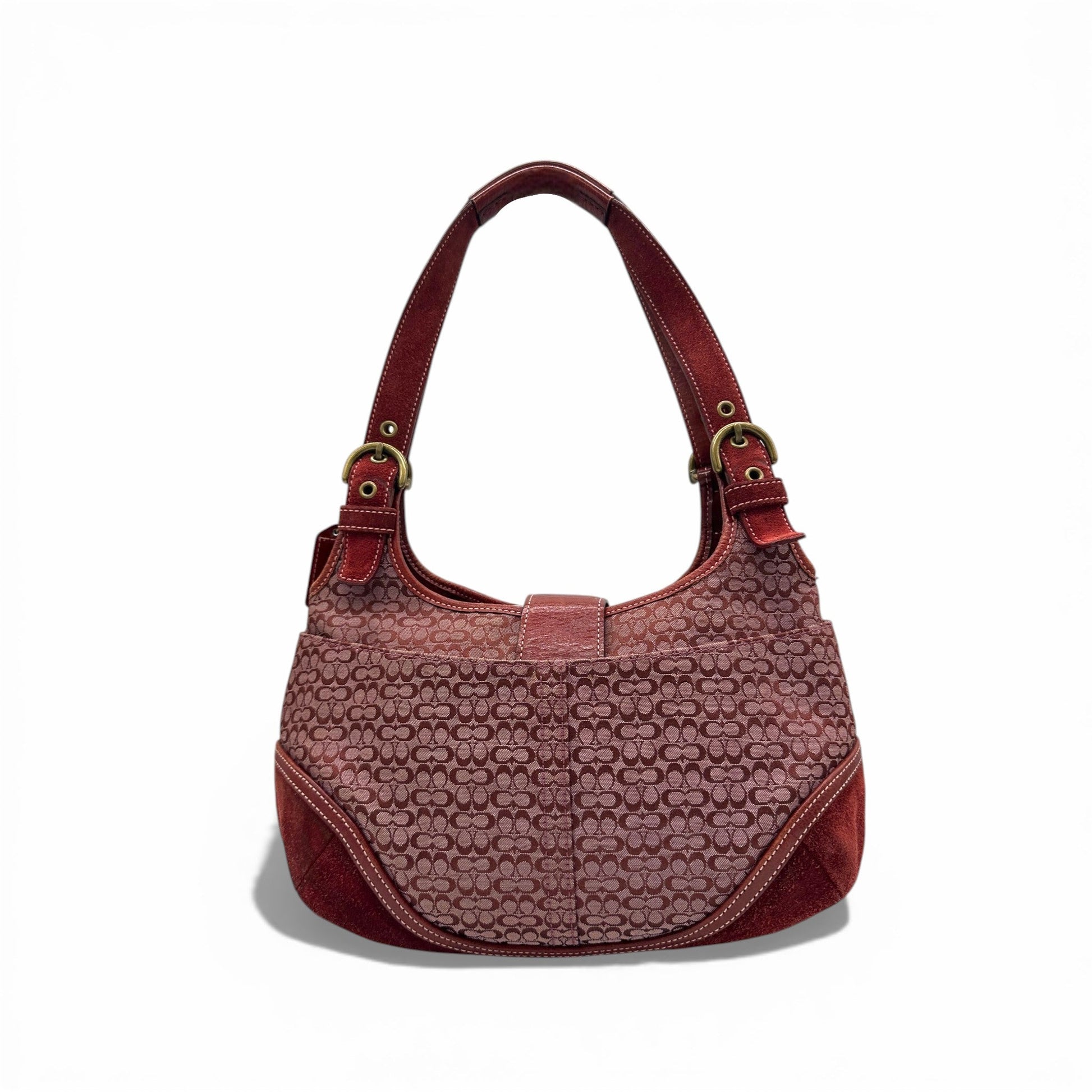 Vintage Coach 7074 Bordeaux Red Soho Shoulder Bag - Thanks it's Vintage