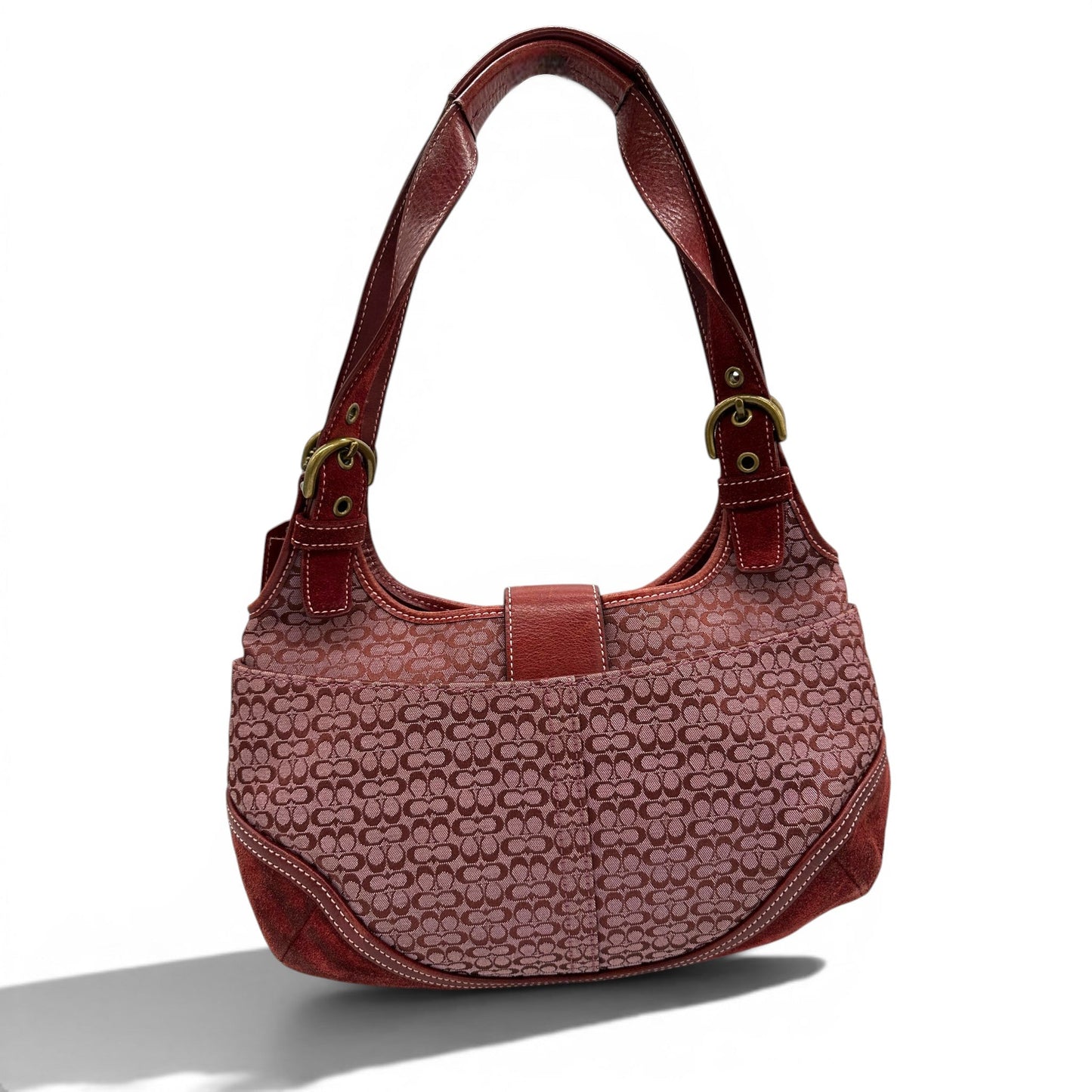 Vintage Coach 7074 Bordeaux Red Soho Shoulder Bag - Thanks it's Vintage