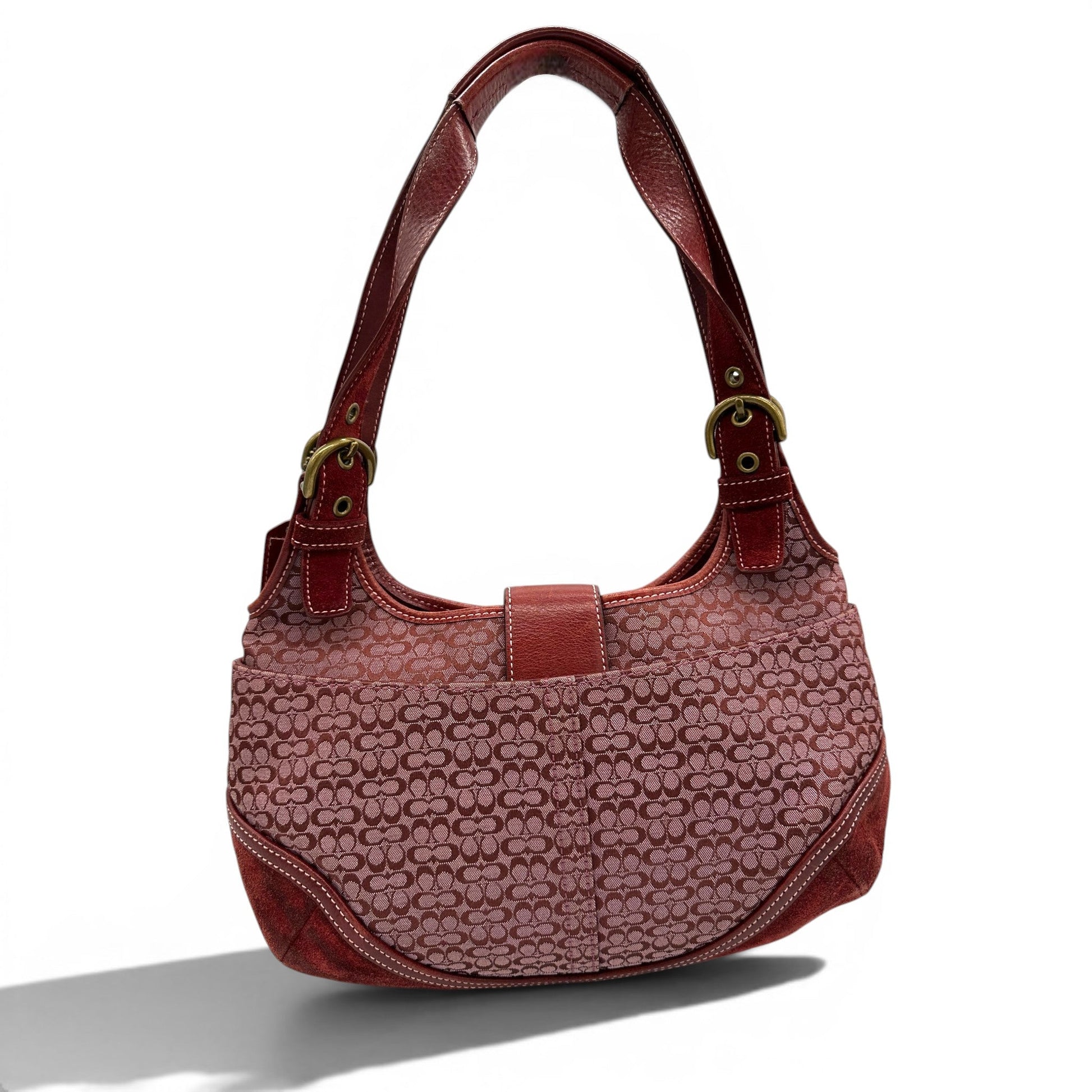 Vintage Coach 7074 Bordeaux Red Soho Shoulder Bag - Thanks it's Vintage