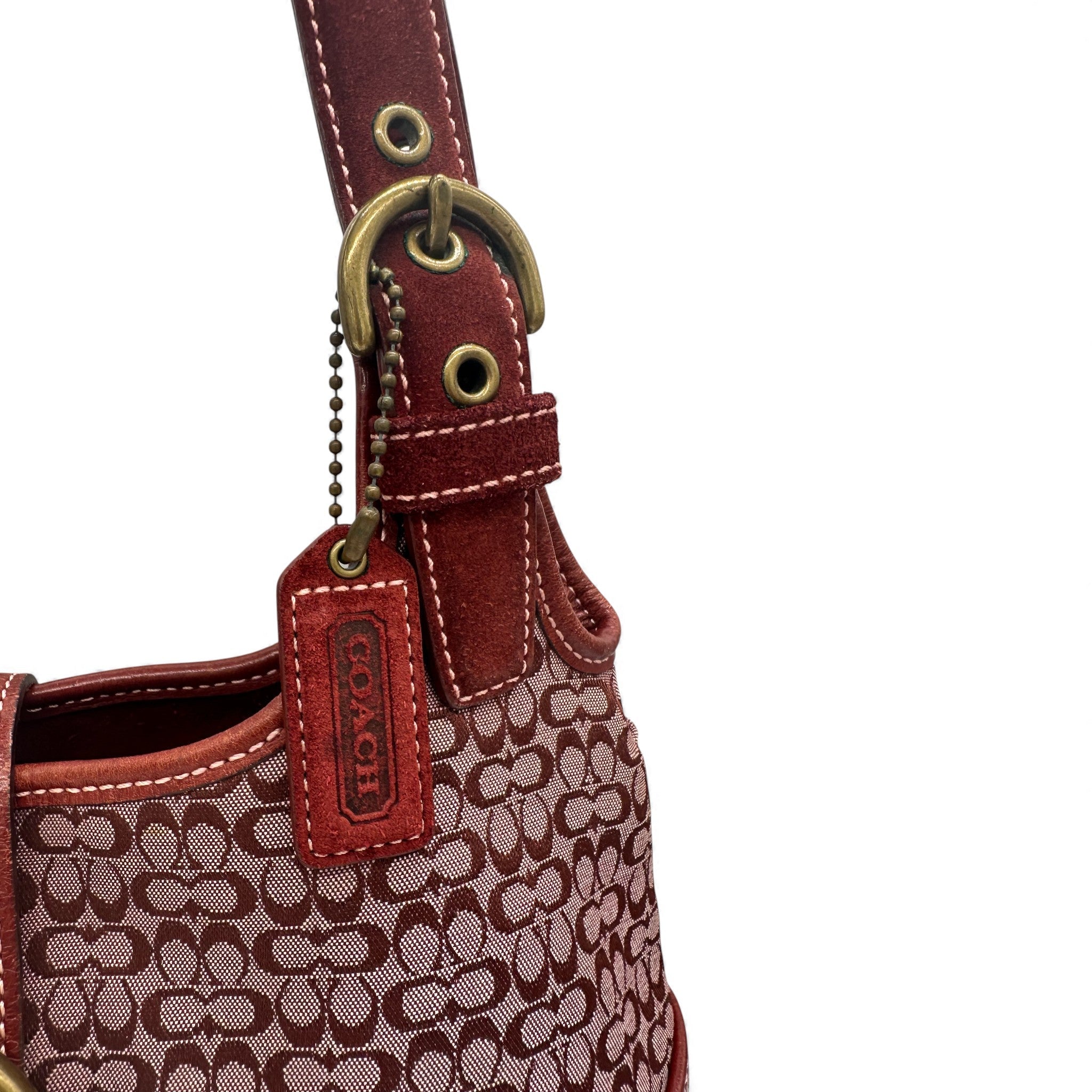 Vintage Coach 7074 Bordeaux Red Soho Shoulder Bag – Thanks it's