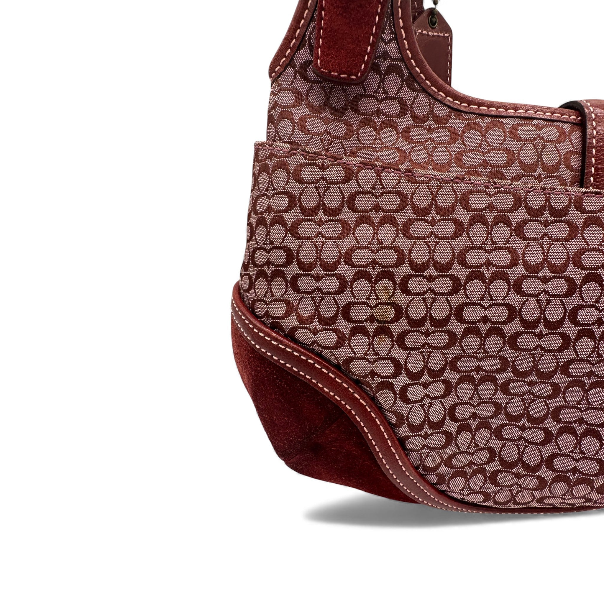Vintage Coach 7074 Bordeaux Red Soho Shoulder Bag – Thanks it's