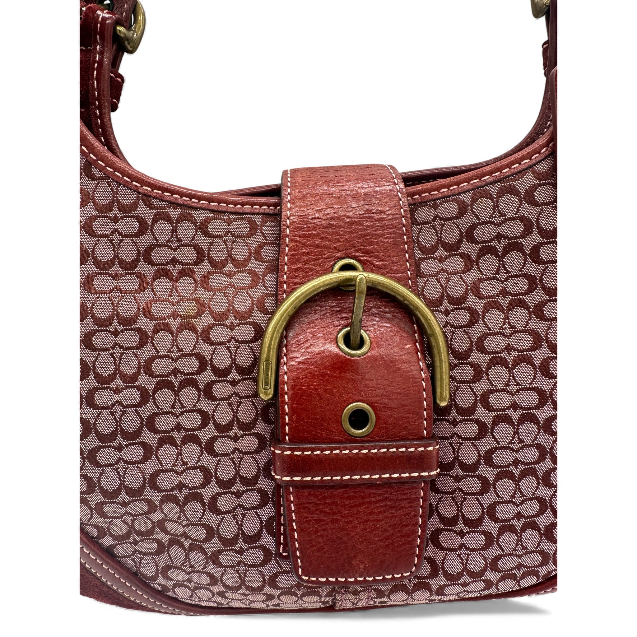 Vintage Coach 7074 Bordeaux Red Soho Shoulder Bag – Thanks it's