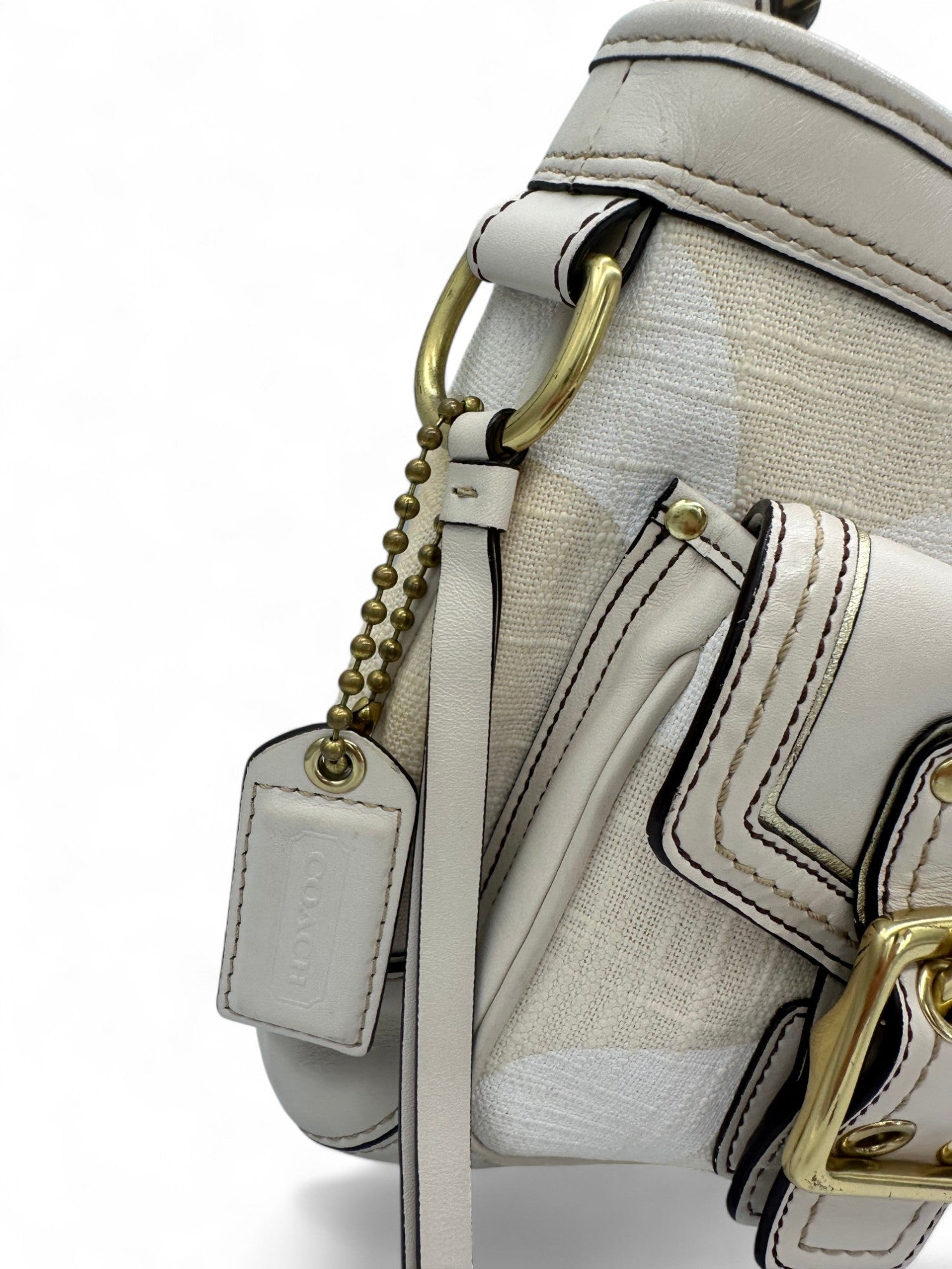 Vintage Coach 7469 2006 Legacy Shoulder Bag in Cream Monogram - Thanks it's Vintage