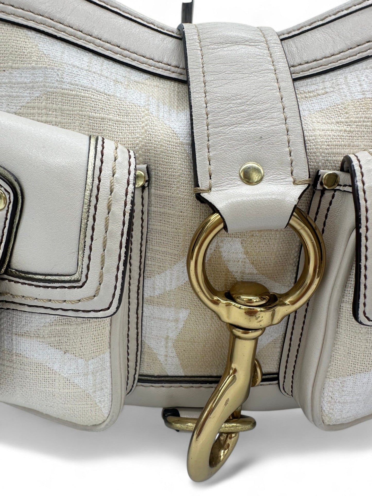 Vintage Coach 7469 2006 Legacy Shoulder Bag in Cream Monogram - Thanks it's Vintage