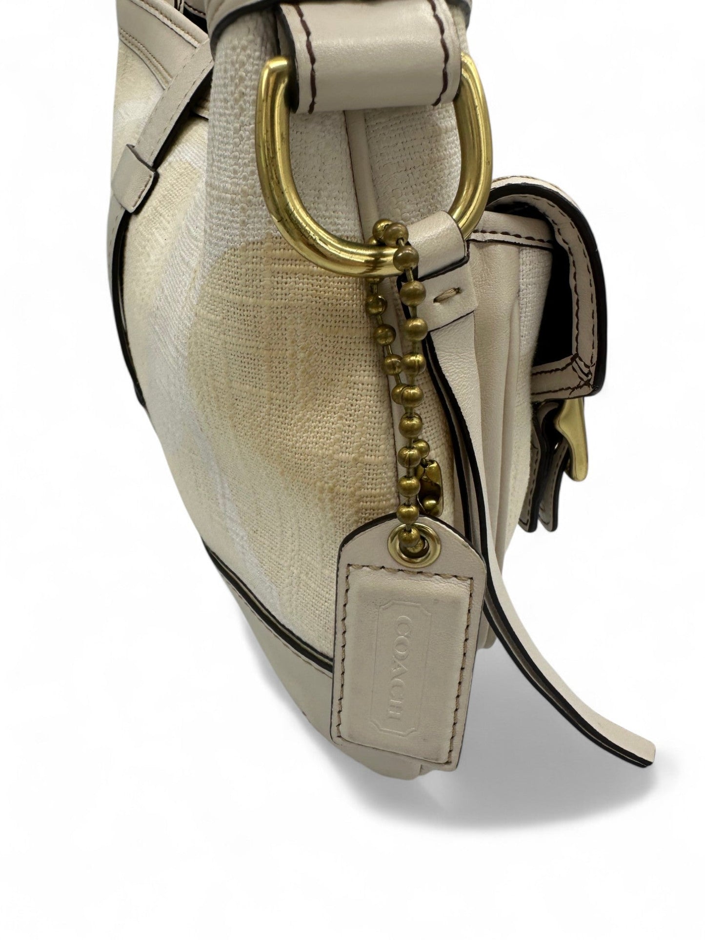 Vintage Coach 7469 2006 Legacy Shoulder Bag in Cream Monogram - Thanks it's Vintage